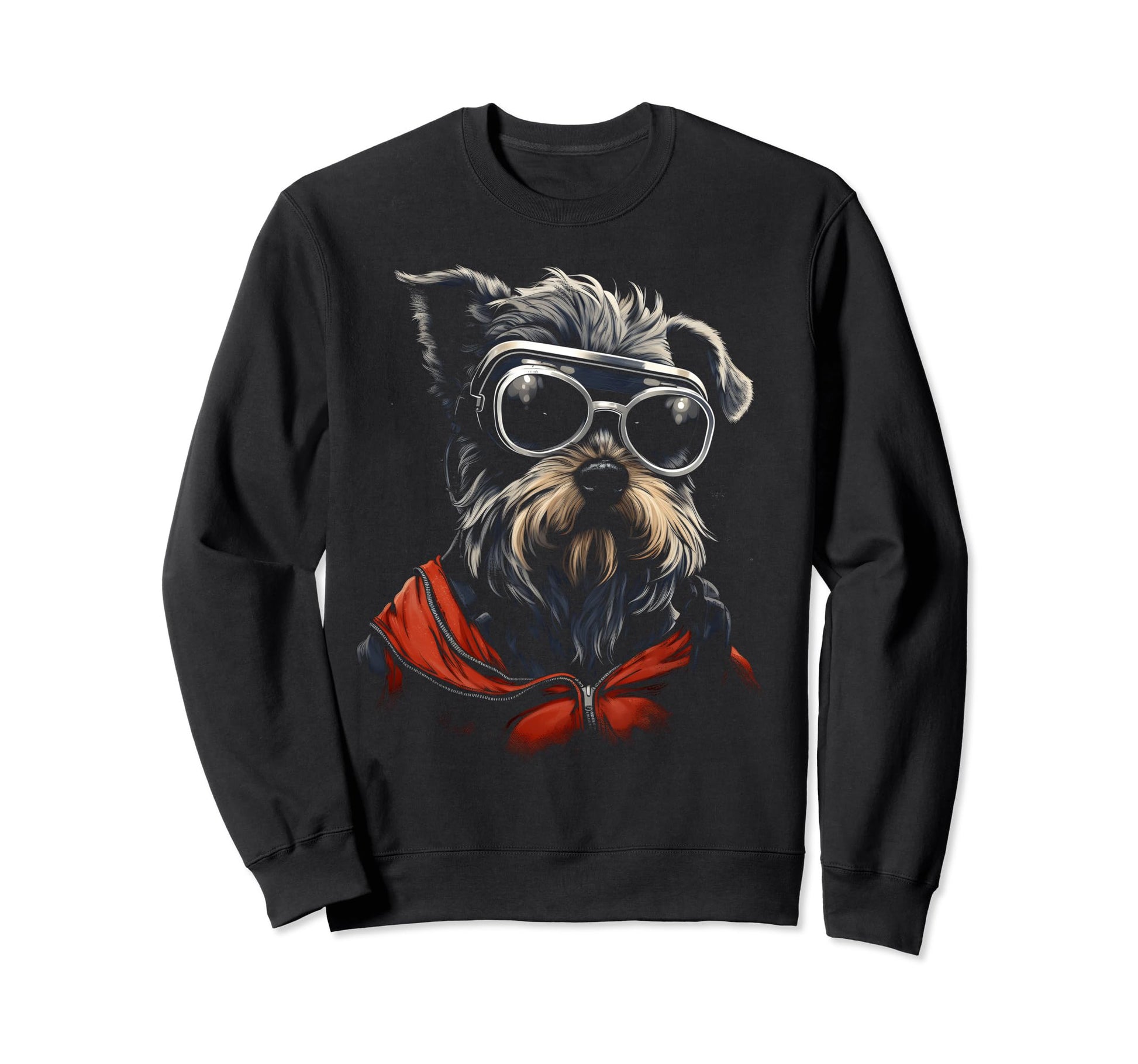 Motorcycle Dad Biker Dog Funny Sweatshirt - Graphic Print for Adults - T-Shirt, Sweatshirt, Hoodie