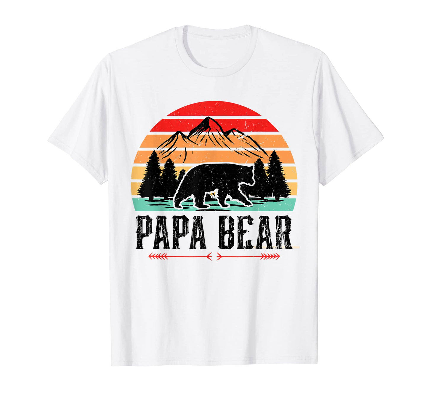 Mens Papa Bear Dad Bear Camping T-Shirt - Casual Everyday Wear Men Women - T-Shirt, Sweatshirt, Hoodie
