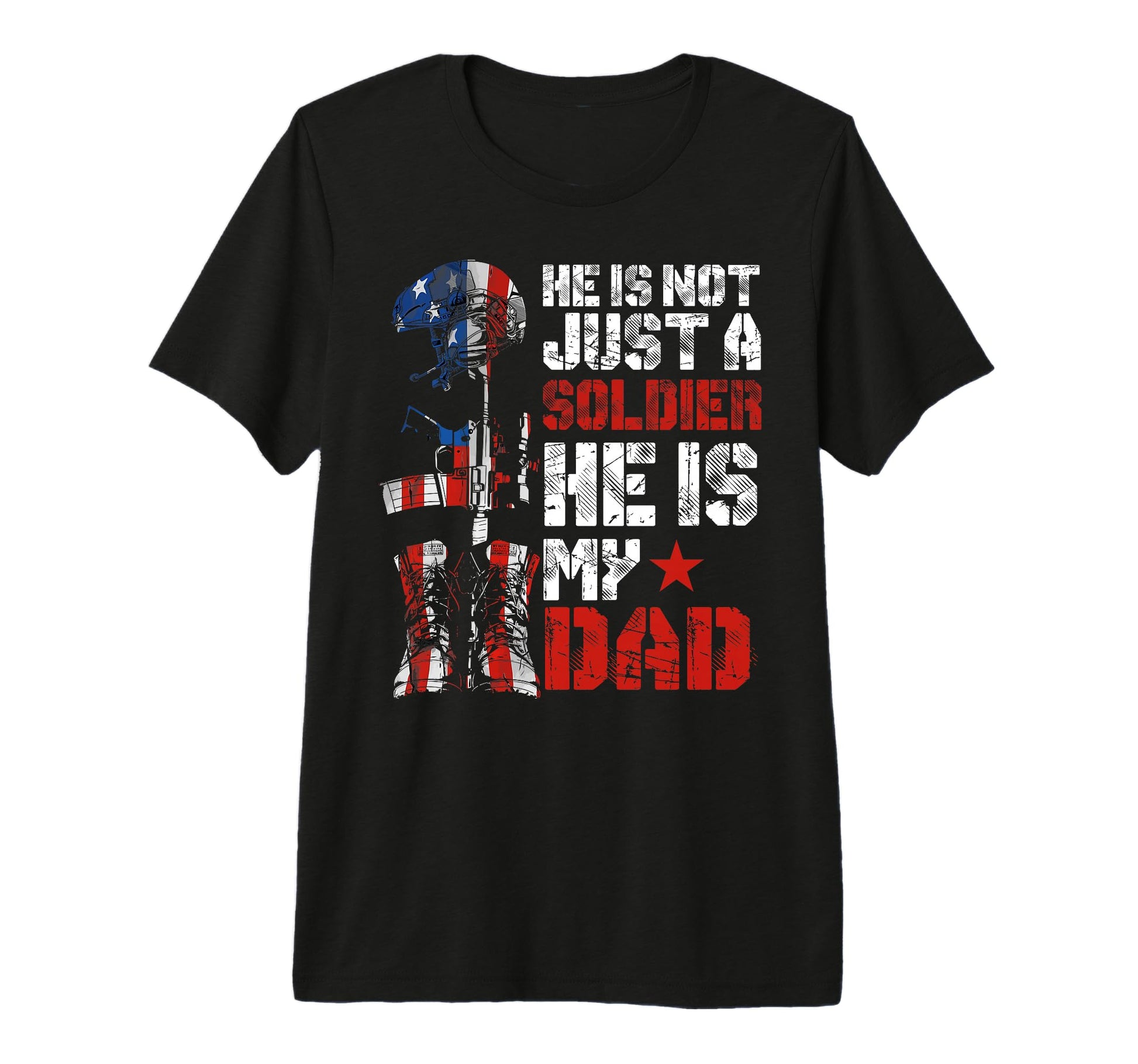 Soldier Dad Proud Army Son Daughter T-Shirt - Fun Novelty Design Unisex - T-Shirt, Sweatshirt, Hoodie