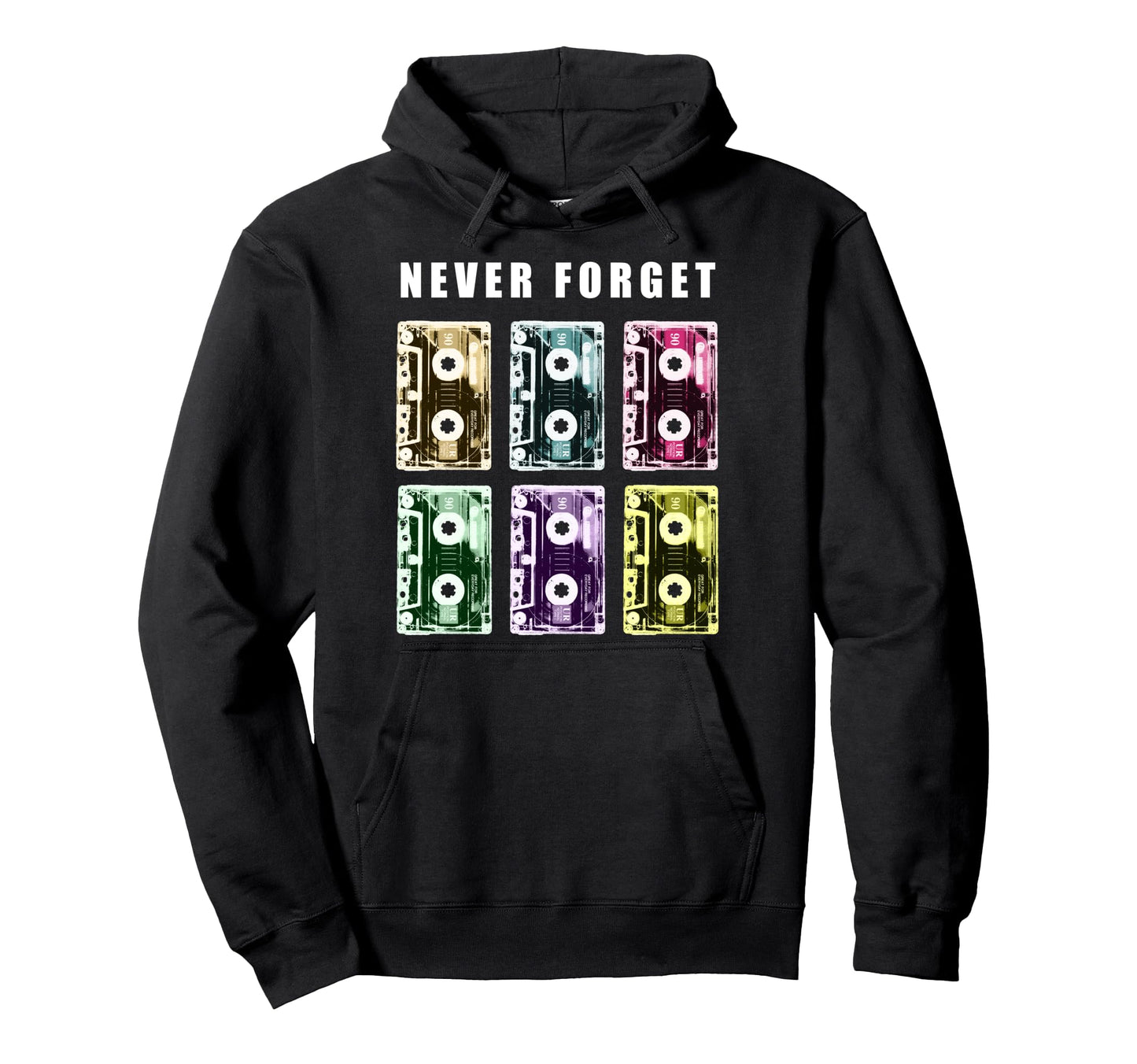 Cassette Tape Audio Music Pop Art 90S Hoodie - Novelty Apparel for Adults - T-Shirt, Sweatshirt, Hoodie