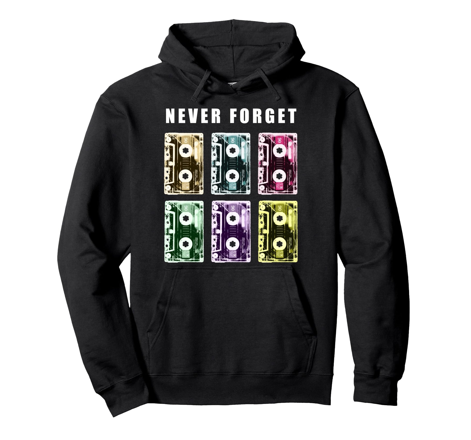 Cassette Tape Audio Music Pop Art 90S Hoodie - Novelty Apparel for Adults - T-Shirt, Sweatshirt, Hoodie