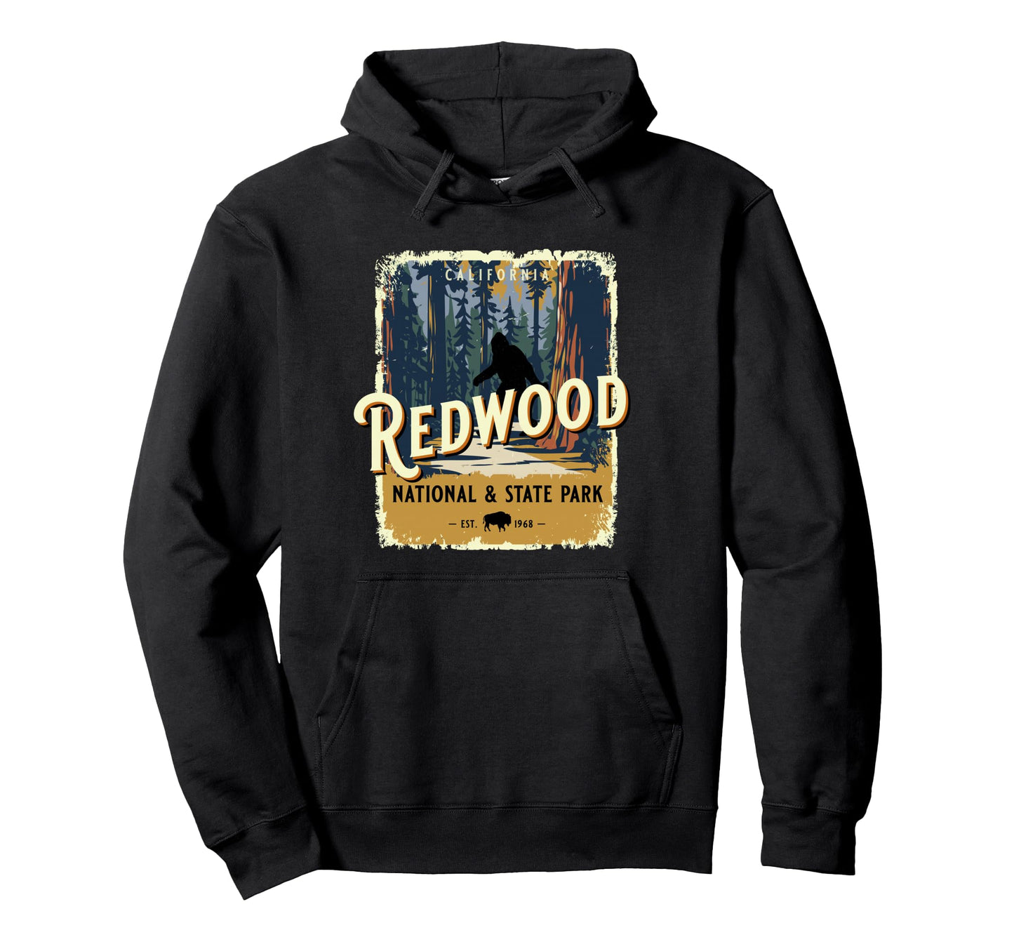 Redwood National Park State Usa Park Giant Hoodie - Trendy Graphic Unisex - T-Shirt, Sweatshirt, Hoodie