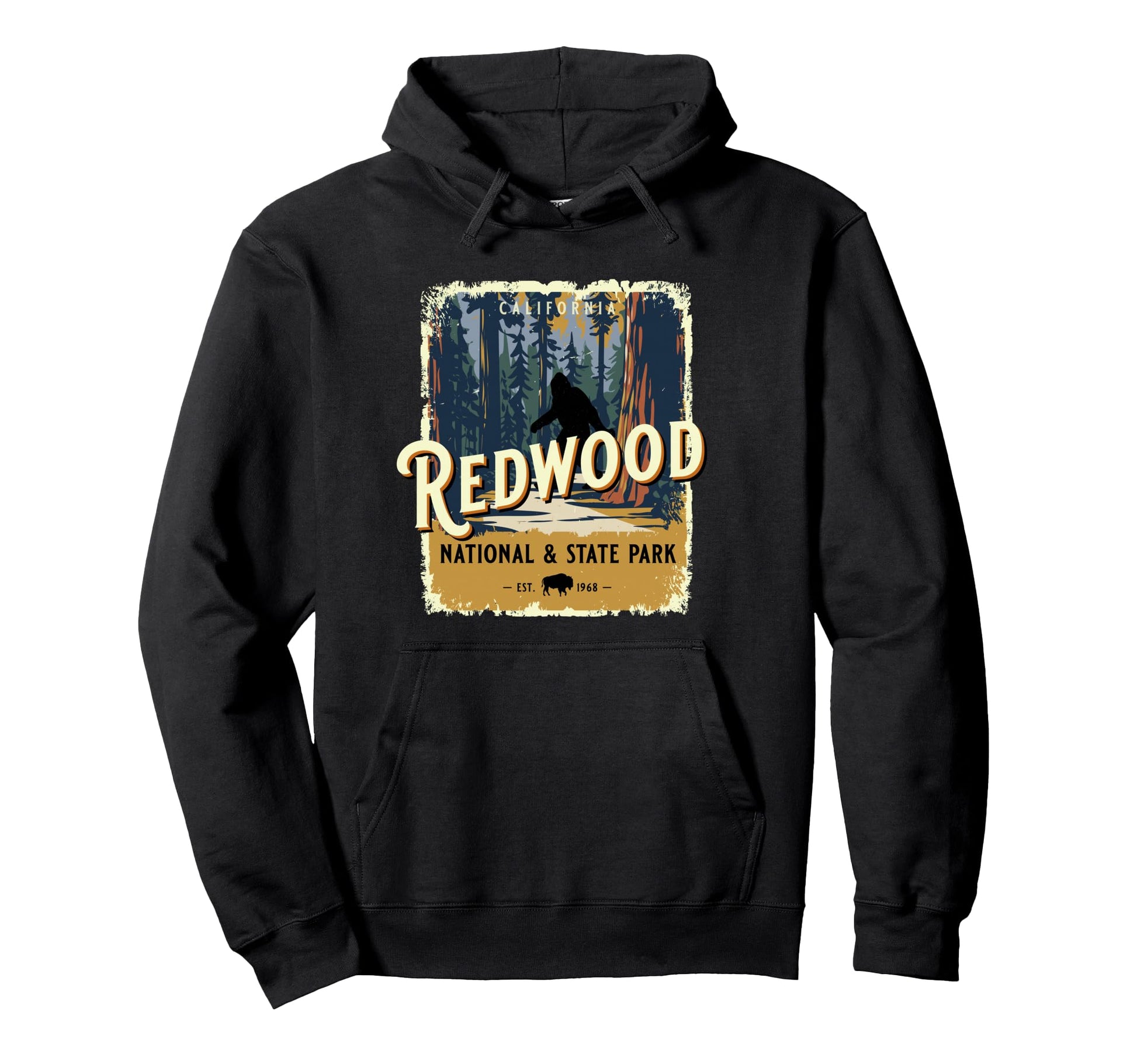 Redwood National Park State Usa Park Giant Hoodie - Trendy Graphic Unisex - T-Shirt, Sweatshirt, Hoodie