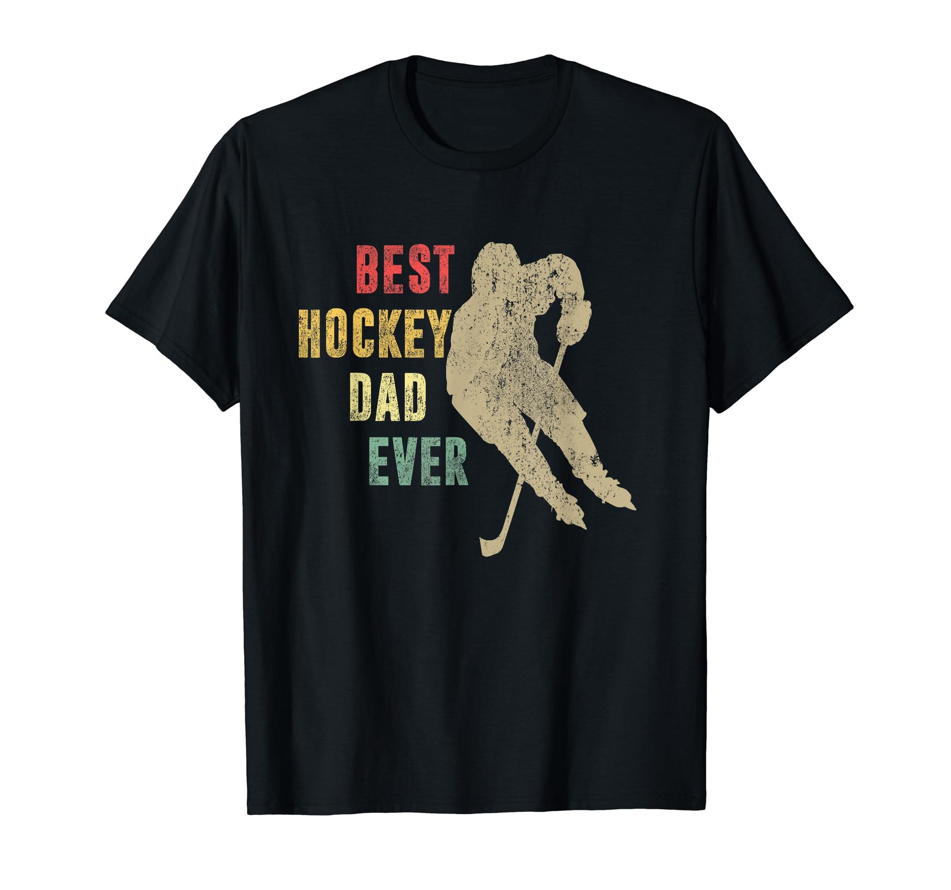 Best Hockey Dad Ever Awesome Papa T-Shirt - Fun Novelty Design Men Women - T-Shirt, Sweatshirt, Hoodie