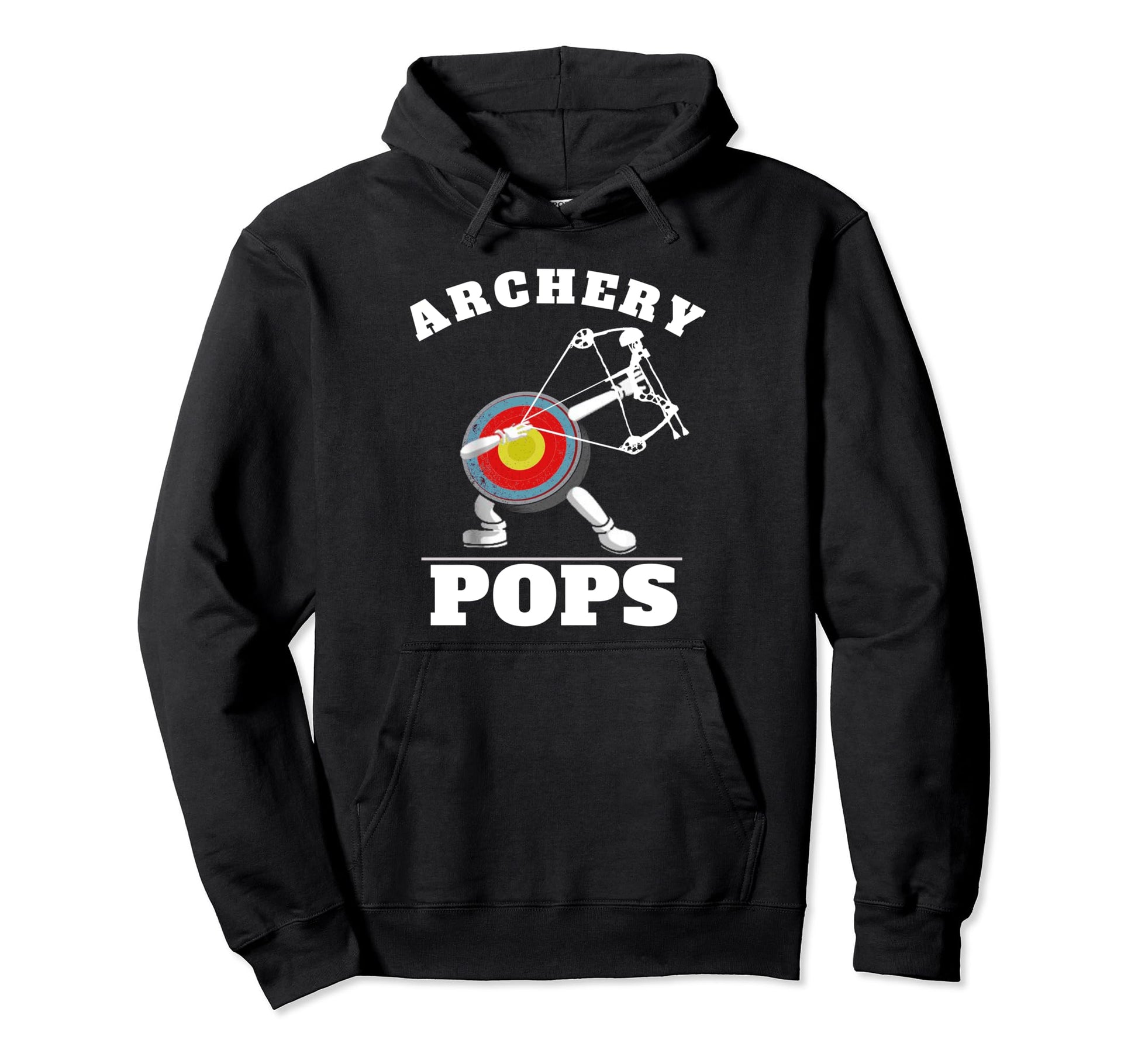 Funny Archers Fathers Day Pops Hoodie - Casual Everyday Wear for Adults - T-Shirt, Sweatshirt, Hoodie