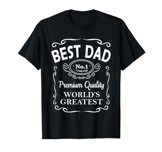 Best Dad Dad Worlds Greatest No 1 T-Shirt - Trendy Graphic Men Women - T-Shirt, Sweatshirt, Hoodie