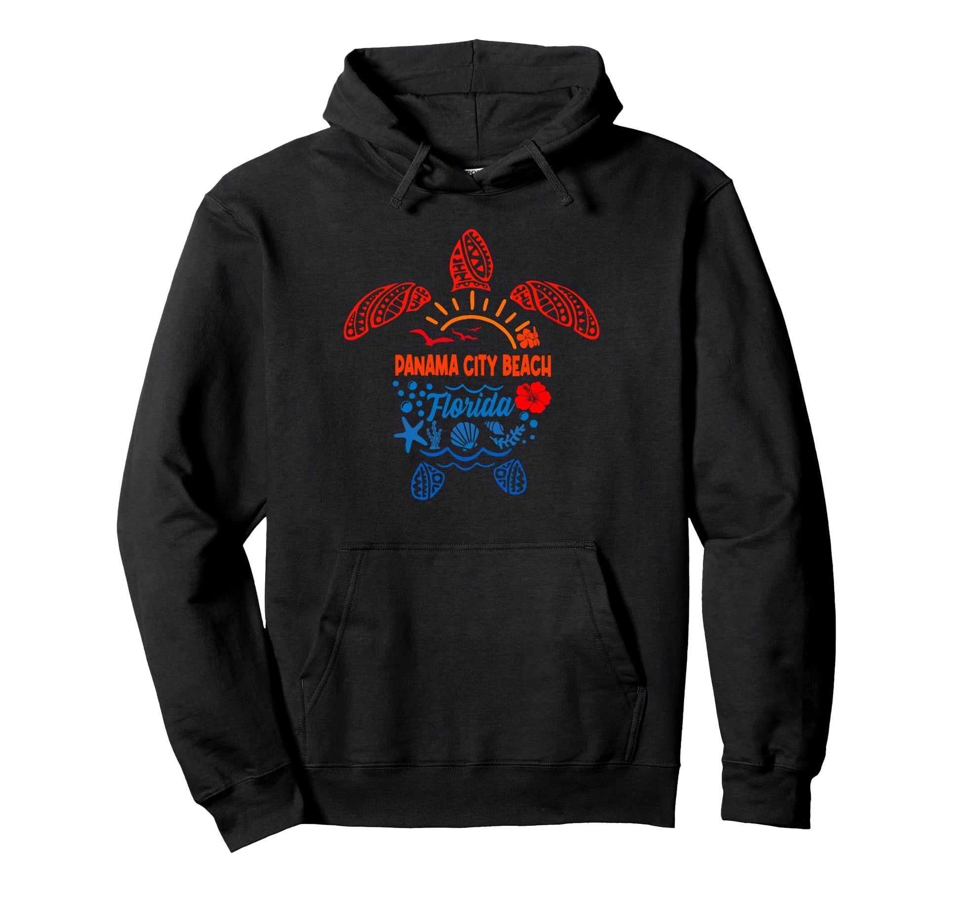 Panama City Beach Sea Turtle Florida Hoodie - Custom Art Print Men Women - T-Shirt, Sweatshirt, Hoodie
