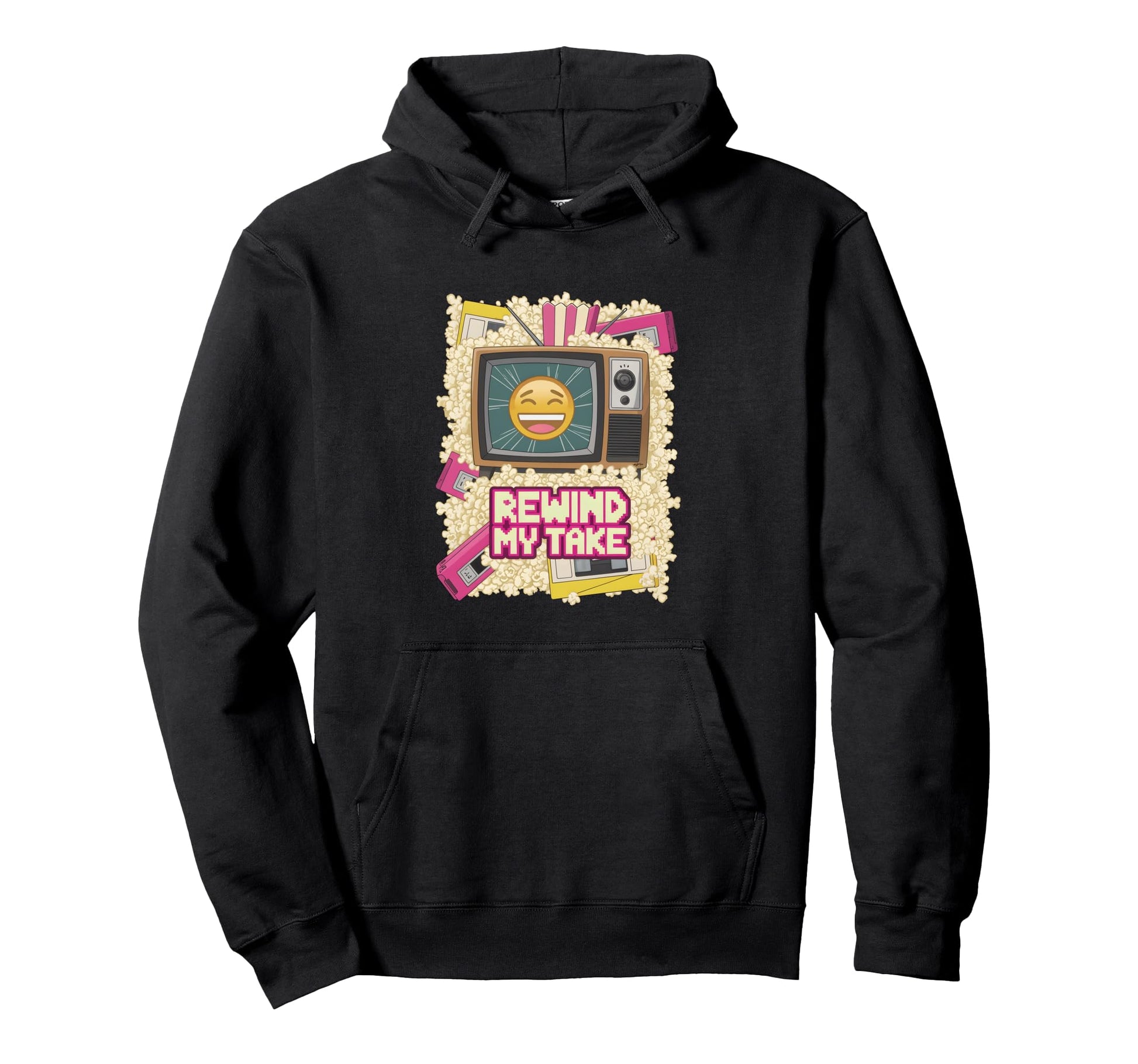 Tv Smirk Rewind Take Snarky Commentary Pop Hoodie - Novelty Apparel Unisex - T-Shirt, Sweatshirt, Hoodie