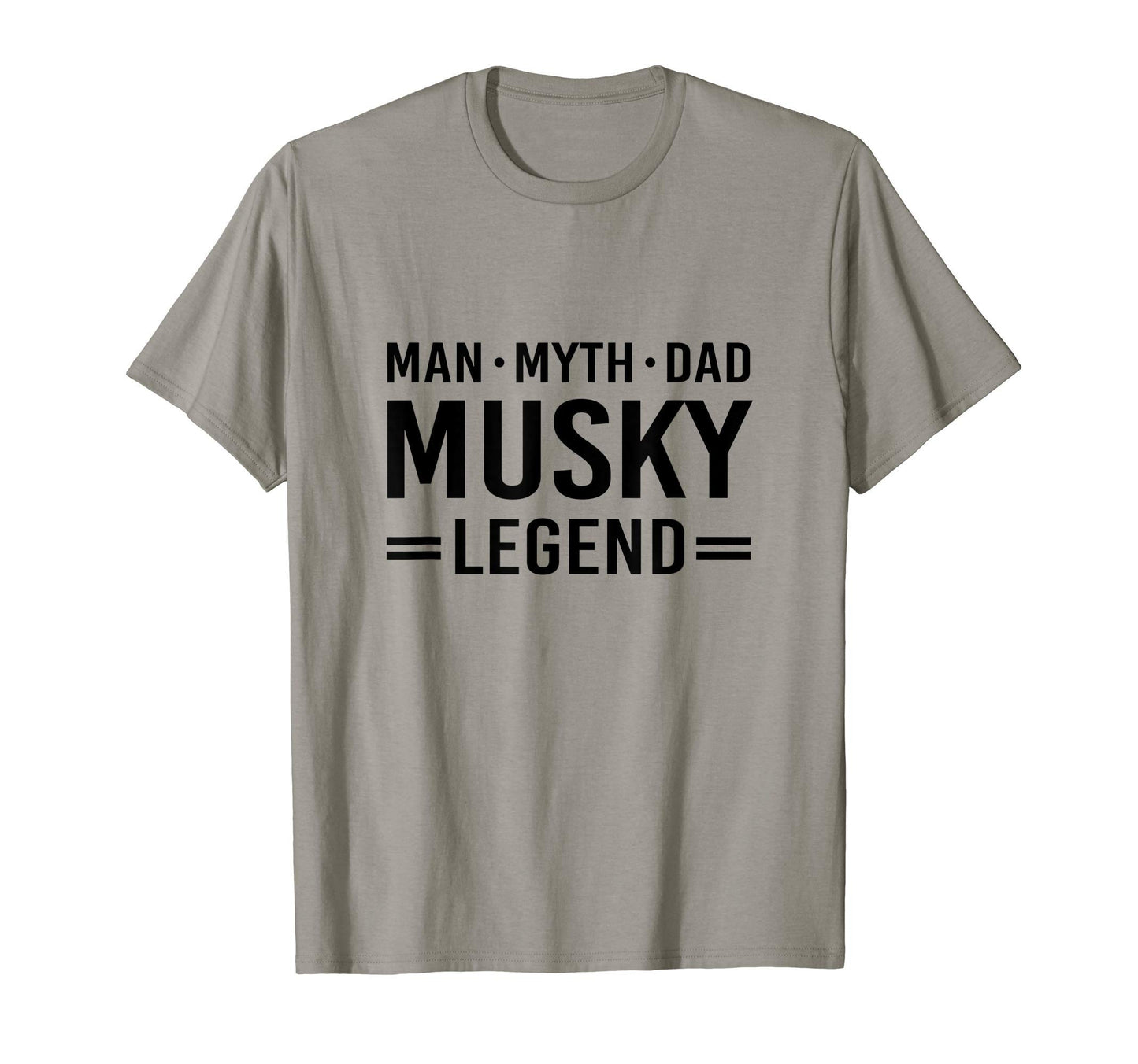 Dad Myth Legend Musky Fishing T-Shirt - Minimalist Print for Adults - T-Shirt, Sweatshirt, Hoodie