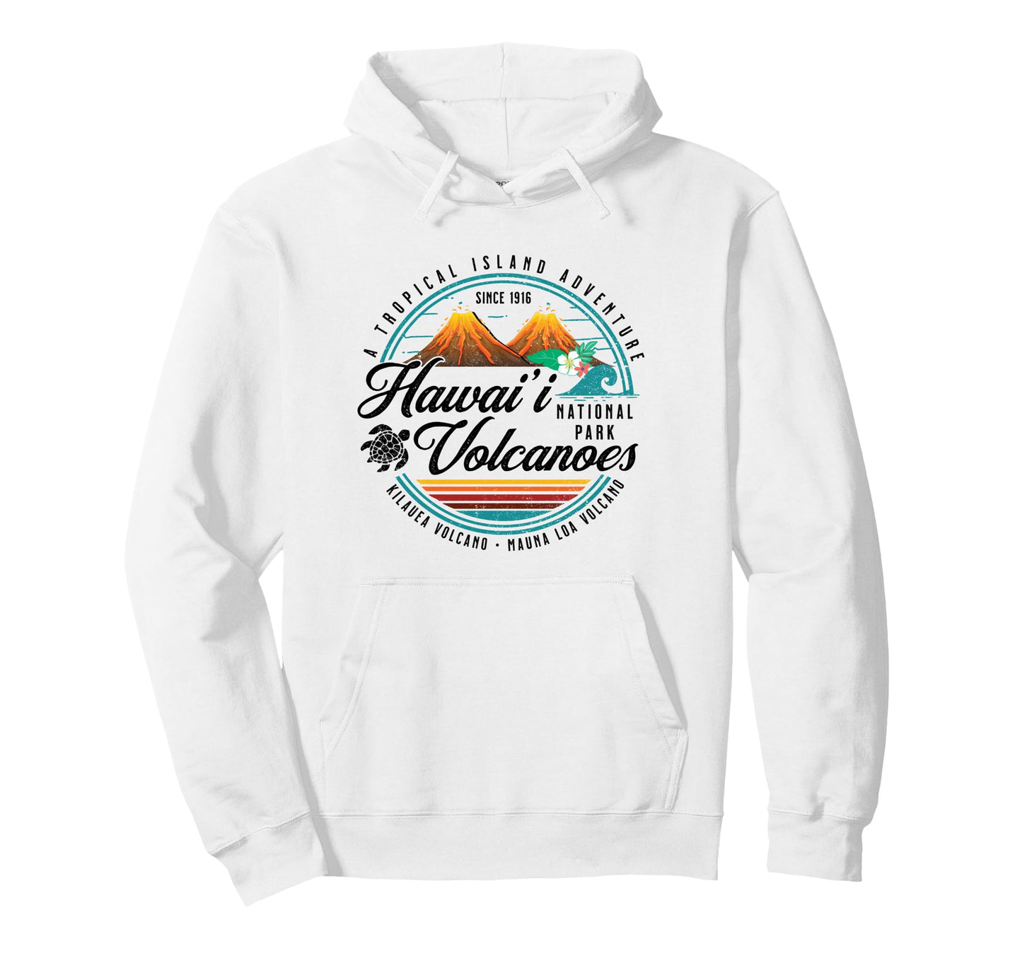 Hawaii Volcanoes National Park Hoodie - Fun Novelty Design for Adults - T-Shirt, Sweatshirt, Hoodie