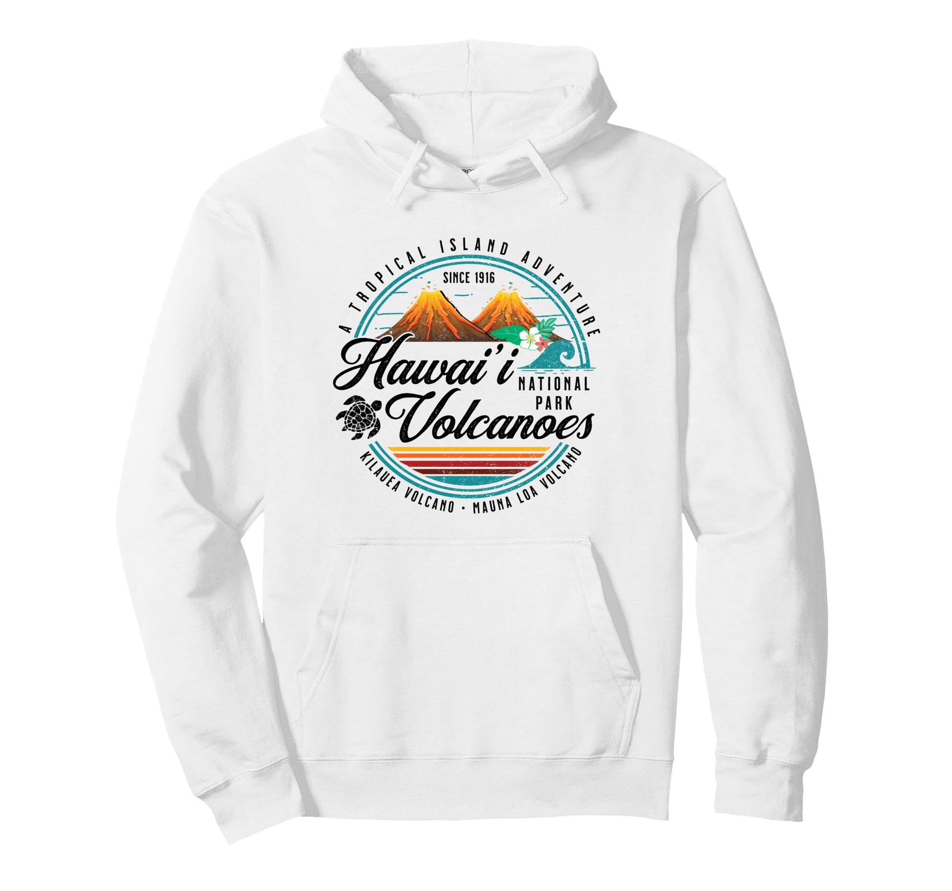 Hawaii Volcanoes National Park Hoodie - Fun Novelty Design for Adults - T-Shirt, Sweatshirt, Hoodie