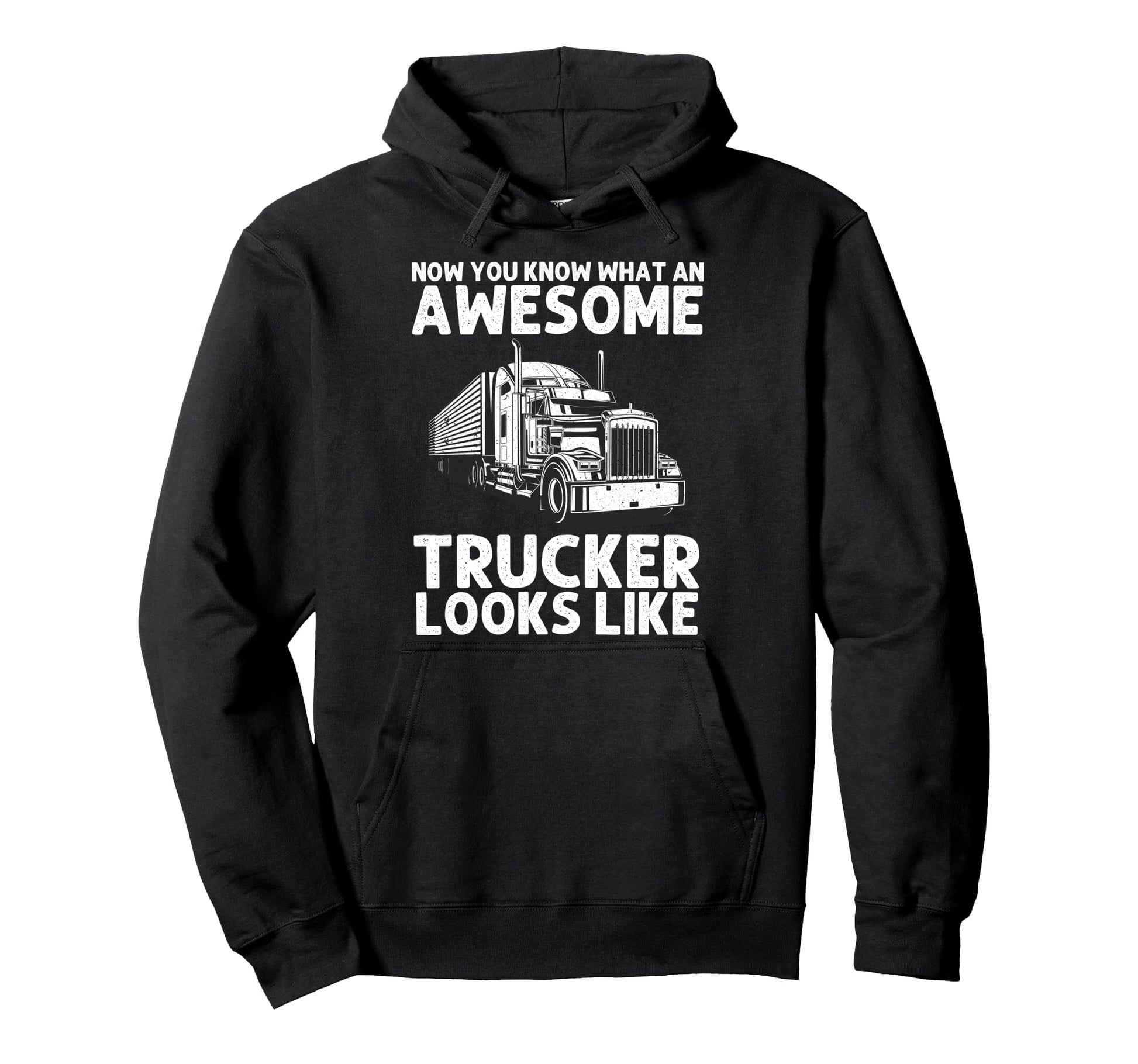 Best Truck Driver Art Dad Hoodie - Casual Everyday Wear for Adults - T-Shirt, Sweatshirt, Hoodie
