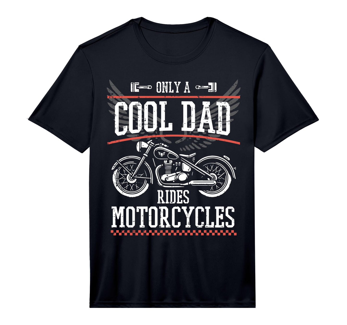 Mens Fathers Day Dad Rides T-Shirt - Casual Everyday Wear for Adults - T-Shirt, Sweatshirt, Hoodie