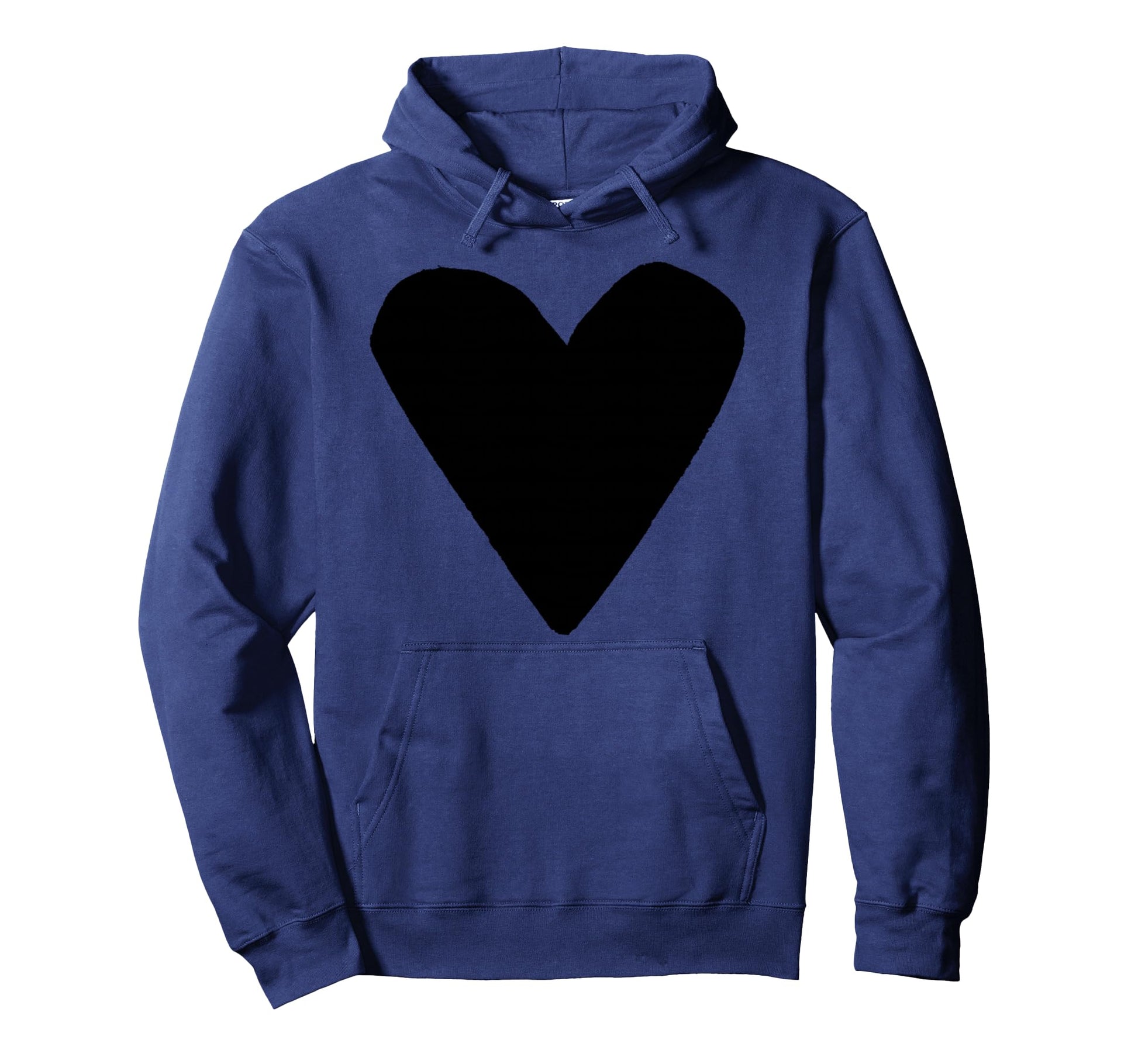 Black Heart Hoodie - Custom Art Print Unisex - T-Shirt, Sweatshirt, Hoodie
