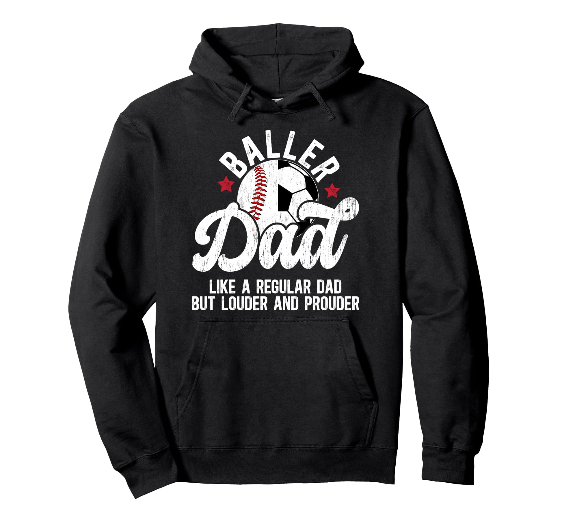 Baller Dad Definition Soccer Hoodie - Aesthetic Graphic for Adults - T-Shirt, Sweatshirt, Hoodie