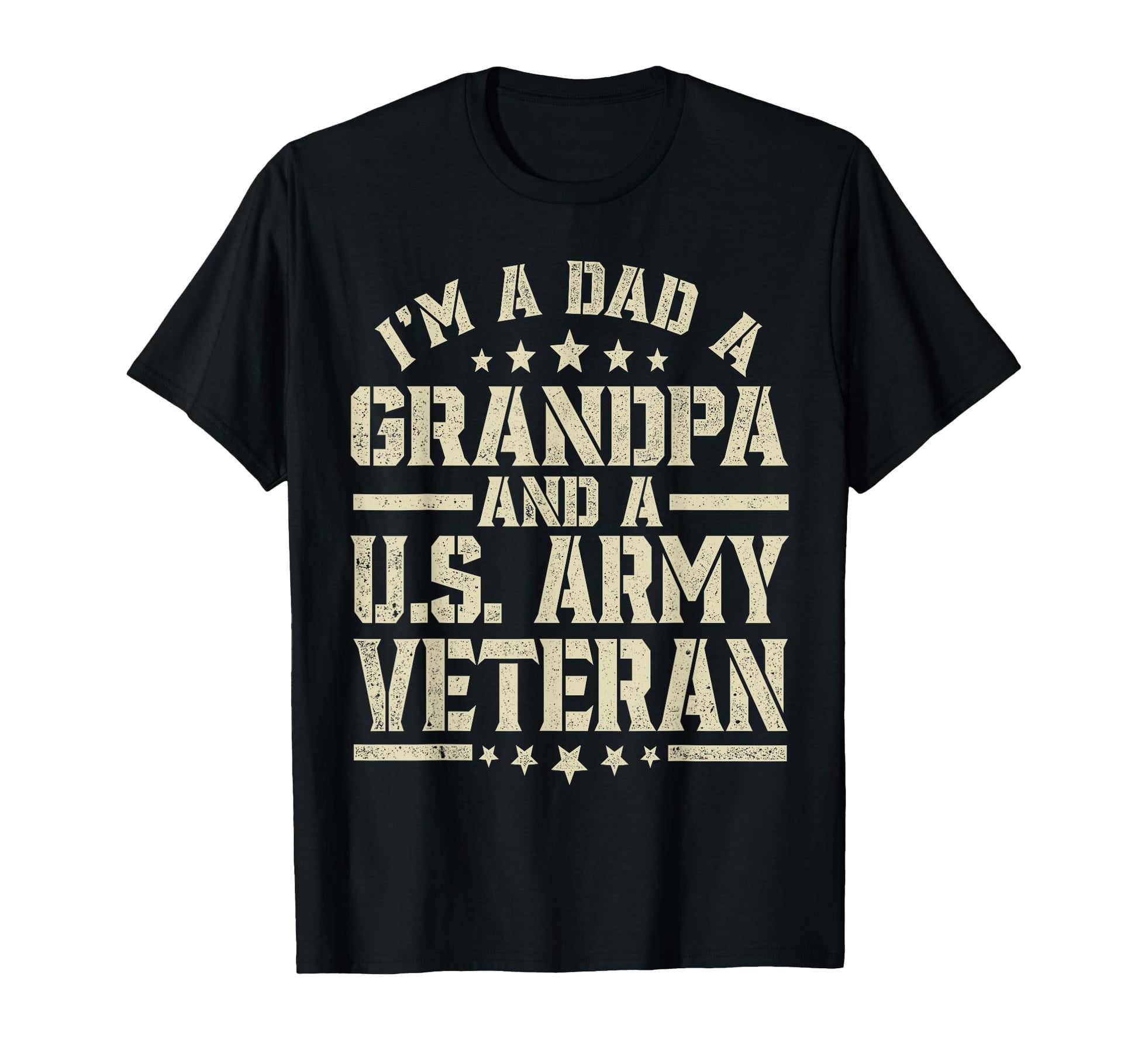 Dad Grandpa Us Army Veteran Mens T-Shirt - Fun Novelty Design Men Women - T-Shirt, Sweatshirt, Hoodie