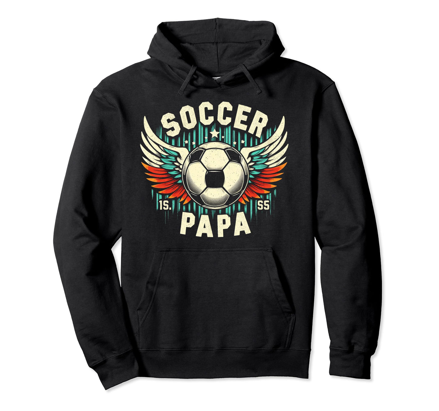 Soccer Papa Family Matching Dad Fathers Day Hoodie - Novelty Apparel Unisex - T-Shirt, Sweatshirt, Hoodie