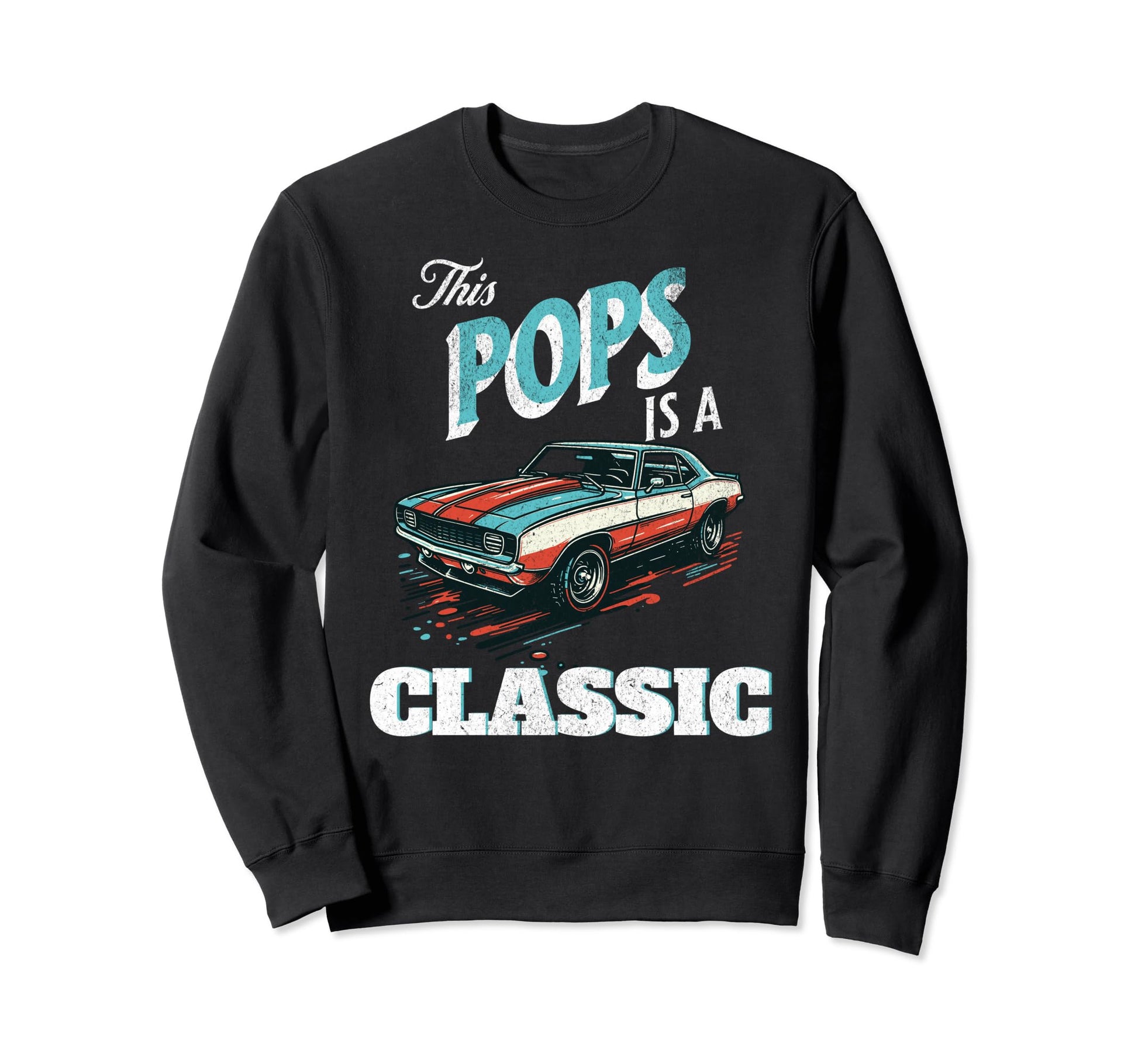 This Pops Is Fathers Day Car Sweatshirt - Minimalist Print for Adults - T-Shirt, Sweatshirt, Hoodie