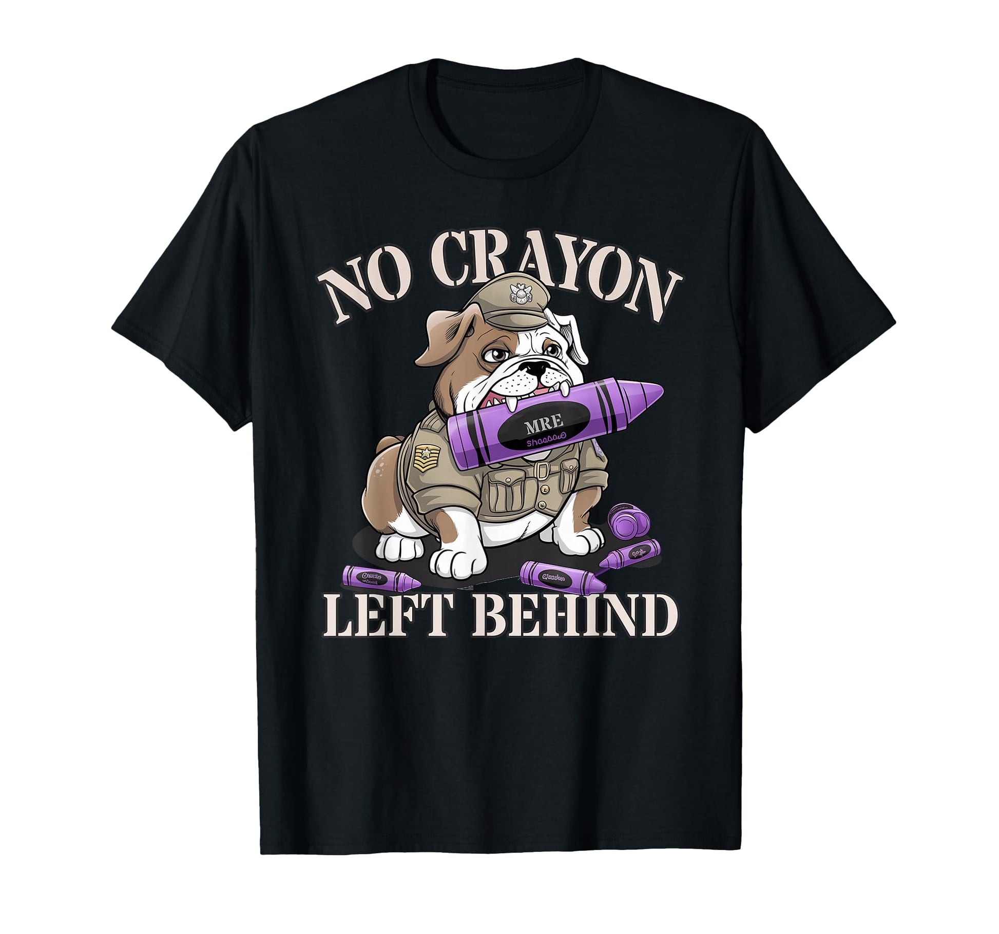 No Crayon Left Behind Corps Crew T-Shirt - Unique Graphic for Adults - T-Shirt, Sweatshirt, Hoodie