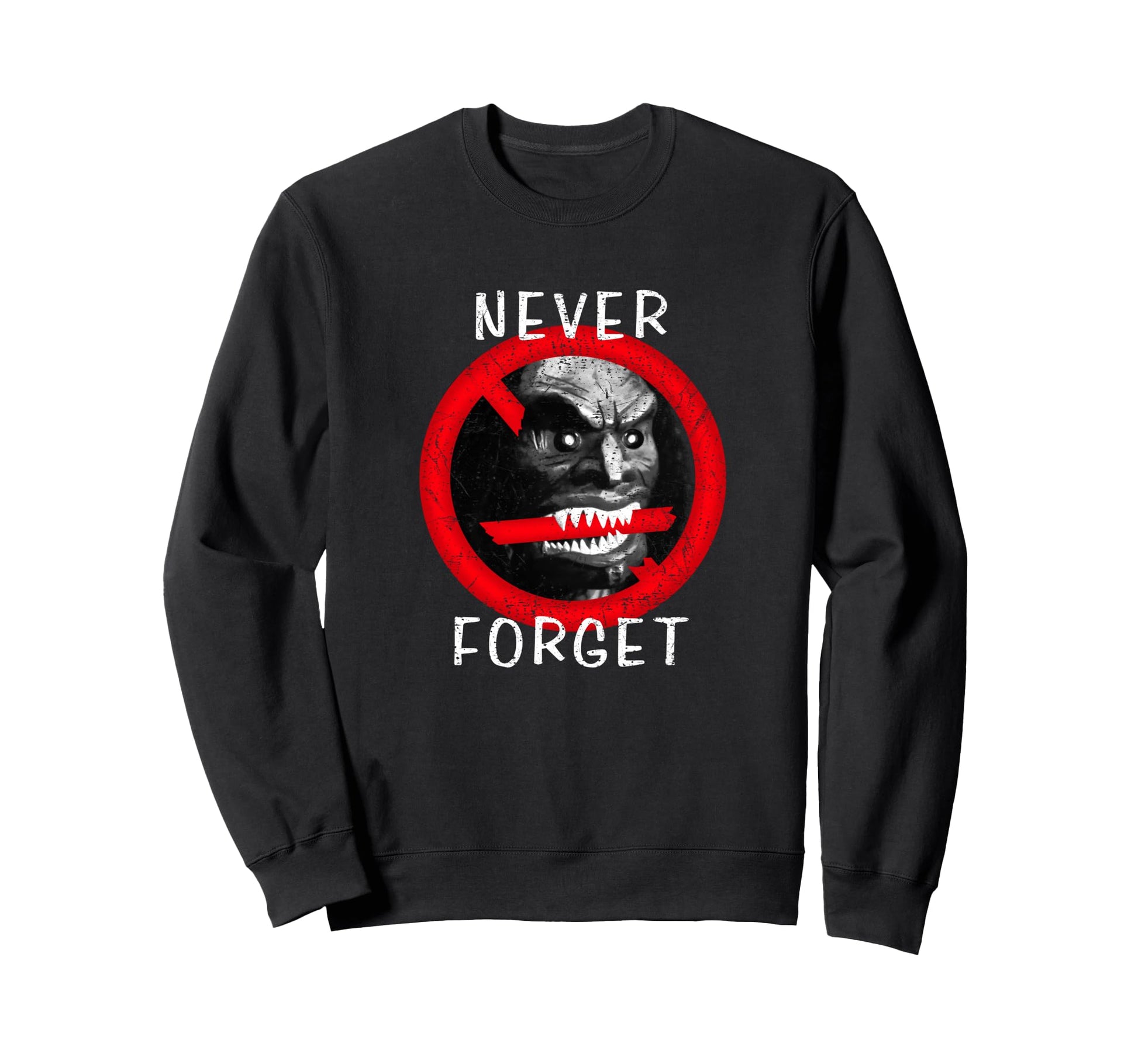 Zuni Doll Never Forget Funny 70S Gen X Sweatshirt - Graphic Print Unisex - T-Shirt, Sweatshirt, Hoodie