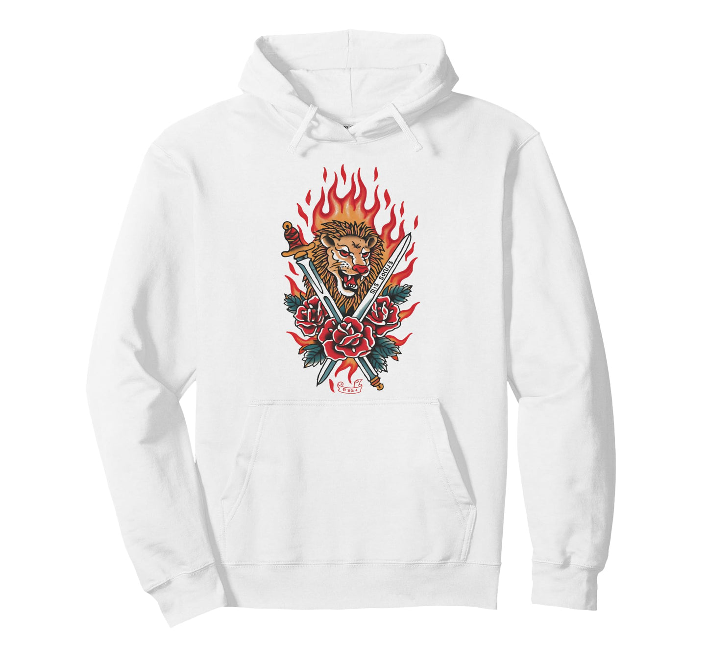 Grunge American Traditional Tattoo Art Hoodie - Custom Art Print Men Women - T-Shirt, Sweatshirt, Hoodie