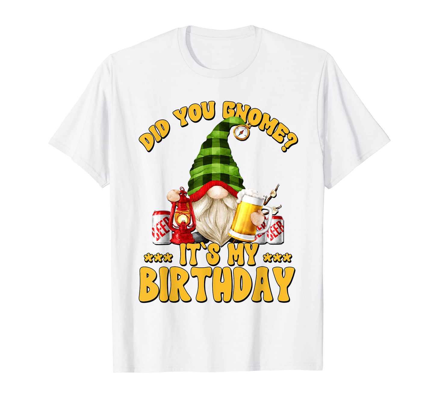 Mens Funny Camper Birthday T-Shirt - Casual Everyday Wear for Adults - T-Shirt, Sweatshirt, Hoodie