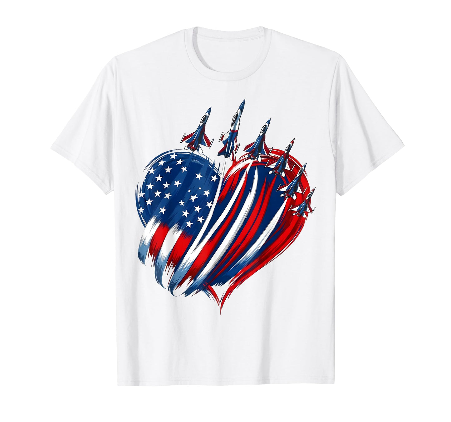 American Patriotic Fighter Jets Usa T-Shirt - Fun Novelty Design Unisex - T-Shirt, Sweatshirt, Hoodie