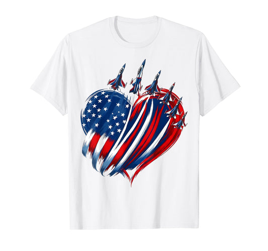 American Patriotic Fighter Jets Usa T-Shirt - Fun Novelty Design Unisex - T-Shirt, Sweatshirt, Hoodie