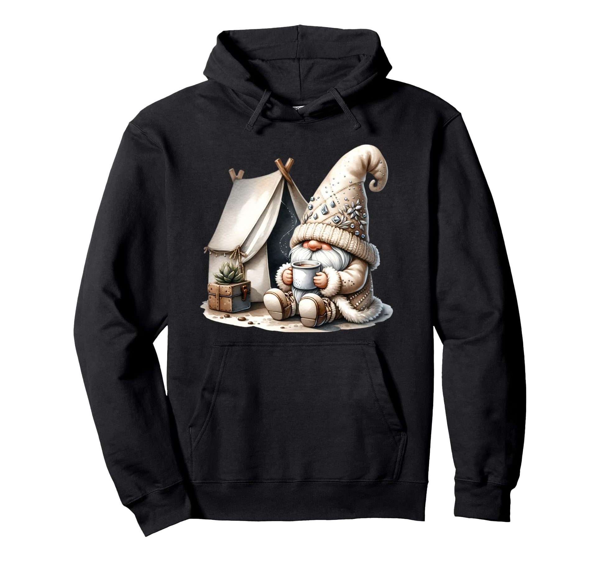 Camper Gnome Grandpa Camping Coffee Mug Hoodie - Unique Graphic for Adults - T-Shirt, Sweatshirt, Hoodie