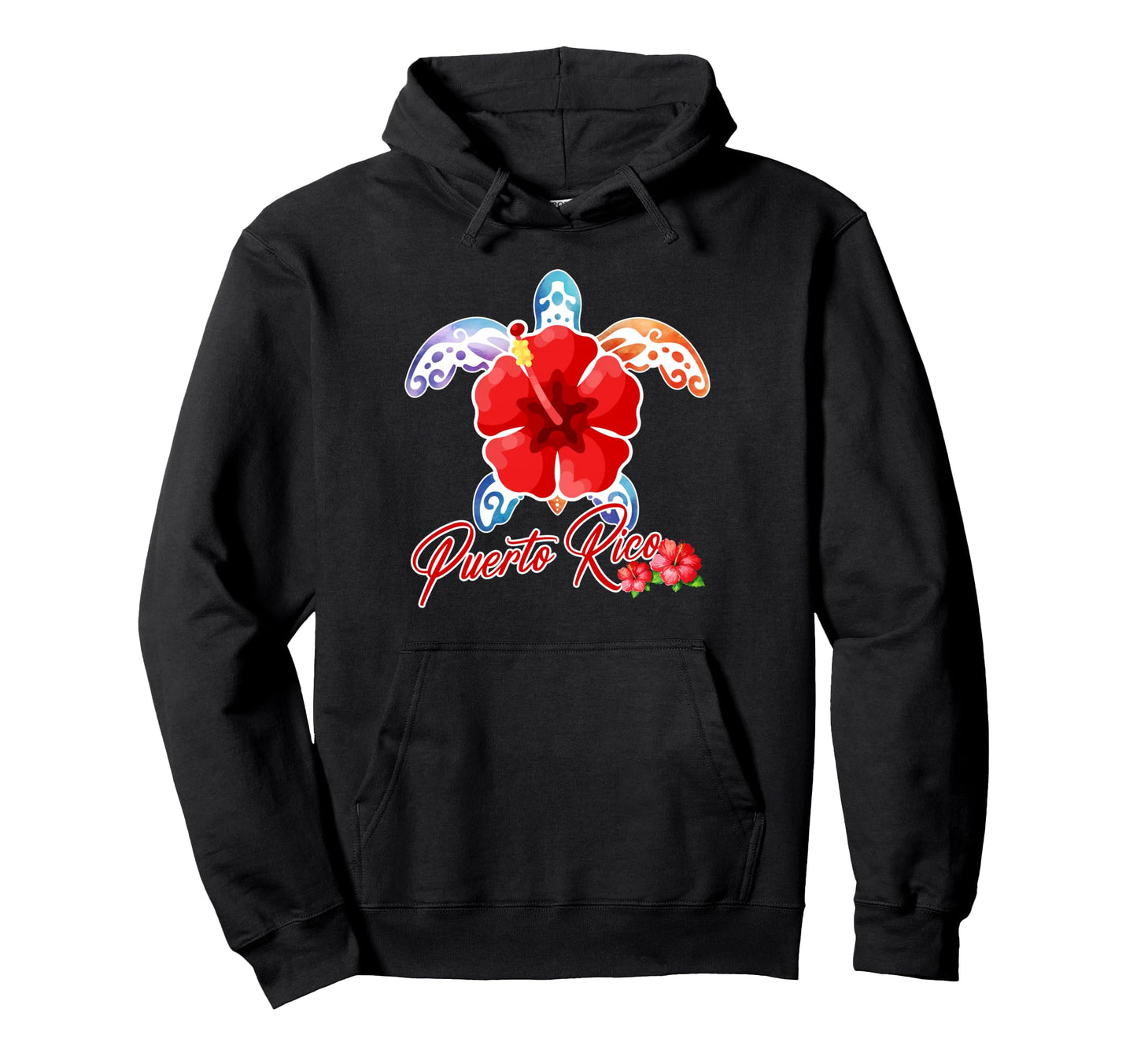 Puerto Rico Sea Turtle Tropical Hoodie - Aesthetic Graphic Unisex - T-Shirt, Sweatshirt, Hoodie