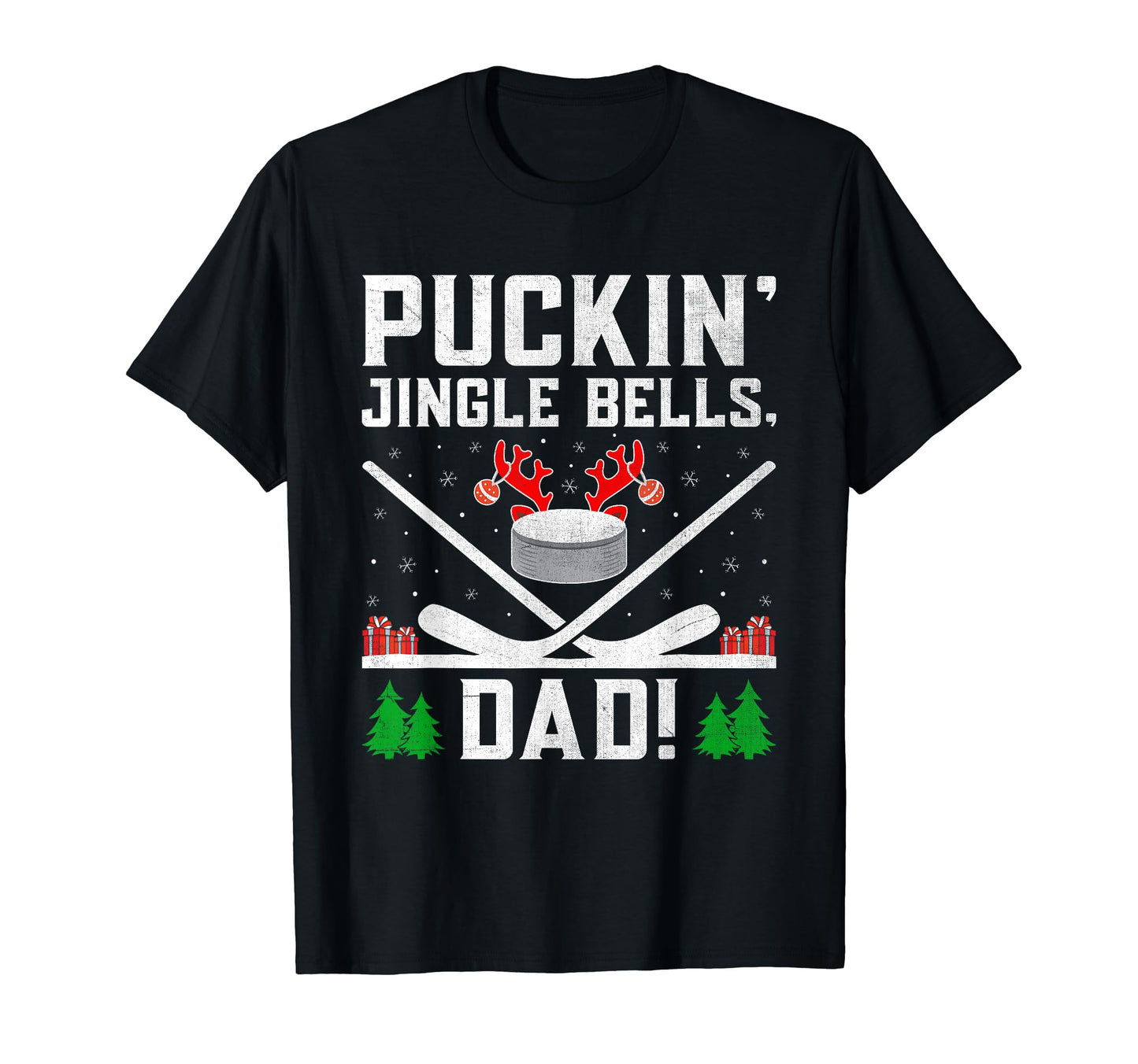 Ice Hockey Dad Player Pucking Coach T-Shirt - Fun Novelty Design Men Women - T-Shirt, Sweatshirt, Hoodie