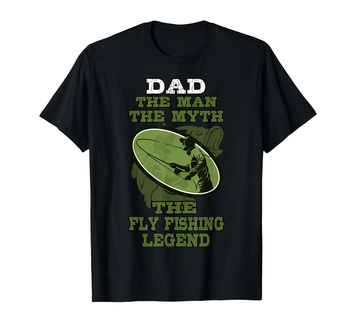 Myth Fly Fishing Legend Outdoors Gifts T-Shirt - Graphic Print Men Women - T-Shirt, Sweatshirt, Hoodie