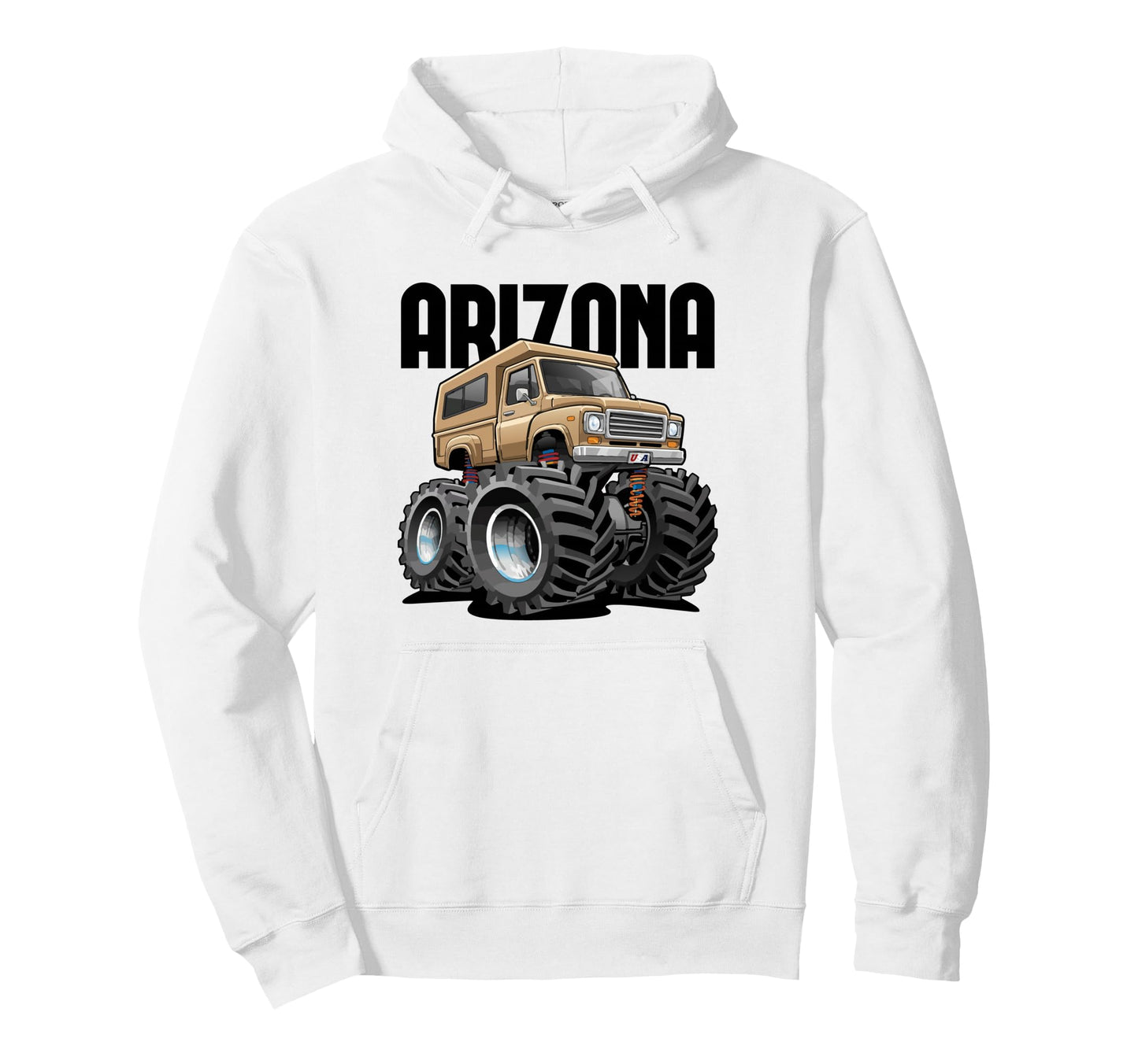 Arizona Usa Offroad 4X4 Pick Up Truck Hoodie - Minimalist Print Unisex - T-Shirt, Sweatshirt, Hoodie