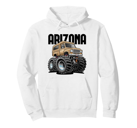 Arizona Usa Offroad 4X4 Pick Up Truck Hoodie - Minimalist Print Unisex - T-Shirt, Sweatshirt, Hoodie