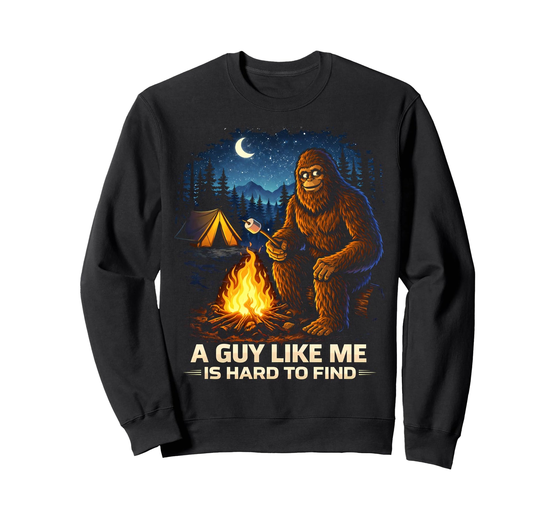 Funny Bigfoot Sunset Forest Sasquatch Sweatshirt - Novelty Apparel Unisex - T-Shirt, Sweatshirt, Hoodie