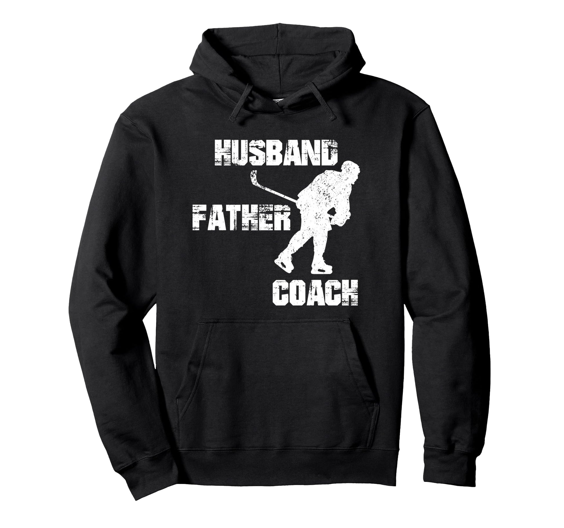 Funny Hockey Husband Father Coach Hoodie - Graphic Print Men Women - T-Shirt, Sweatshirt, Hoodie