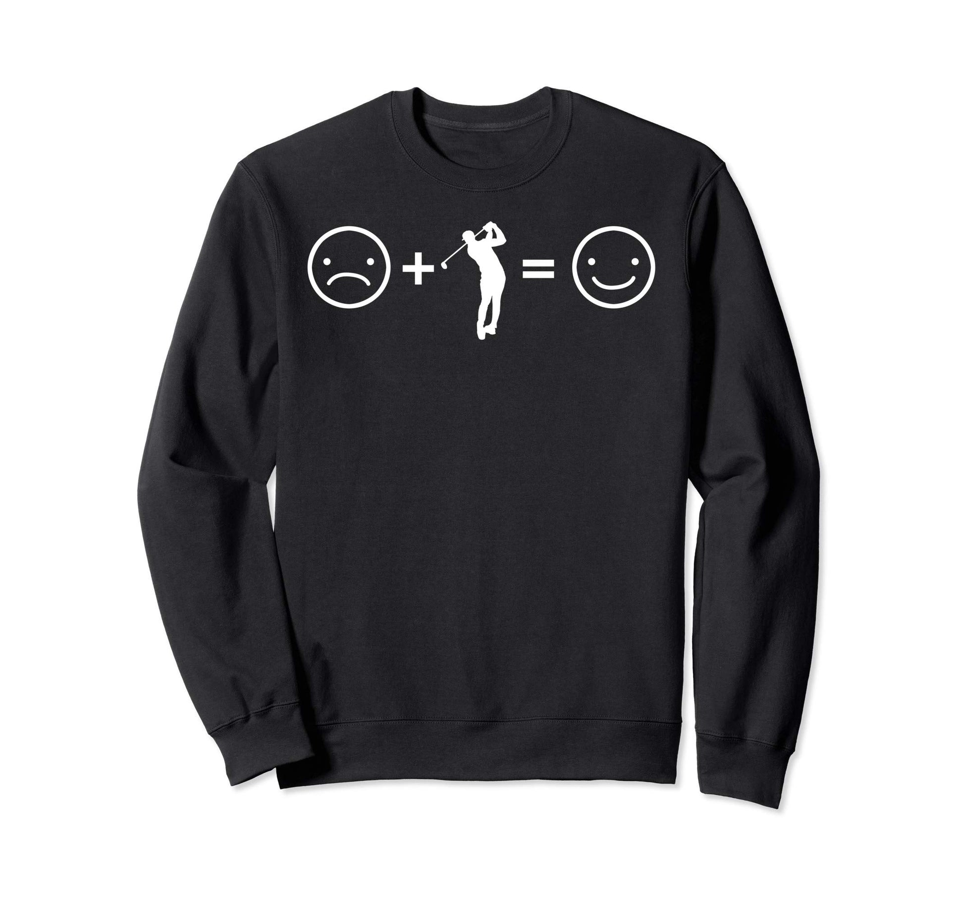 Mens Golf Makes Me Happy Sweatshirt - Casual Everyday Wear Unisex - T-Shirt, Sweatshirt, Hoodie