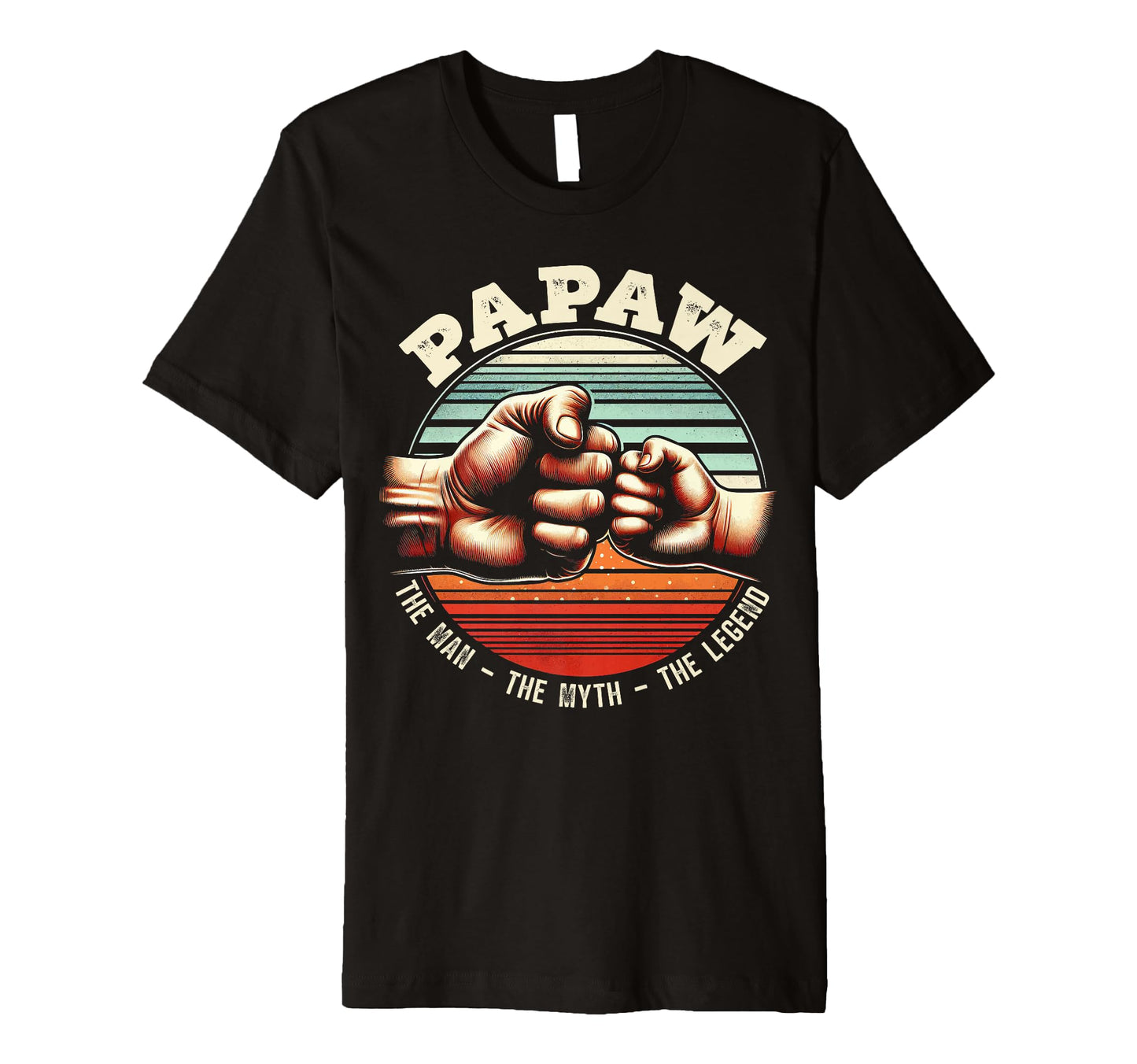 Mens Papaw Myth Legend Dad Grandpa T-Shirt - Custom Art Print Unisex - T-Shirt, Sweatshirt, Hoodie