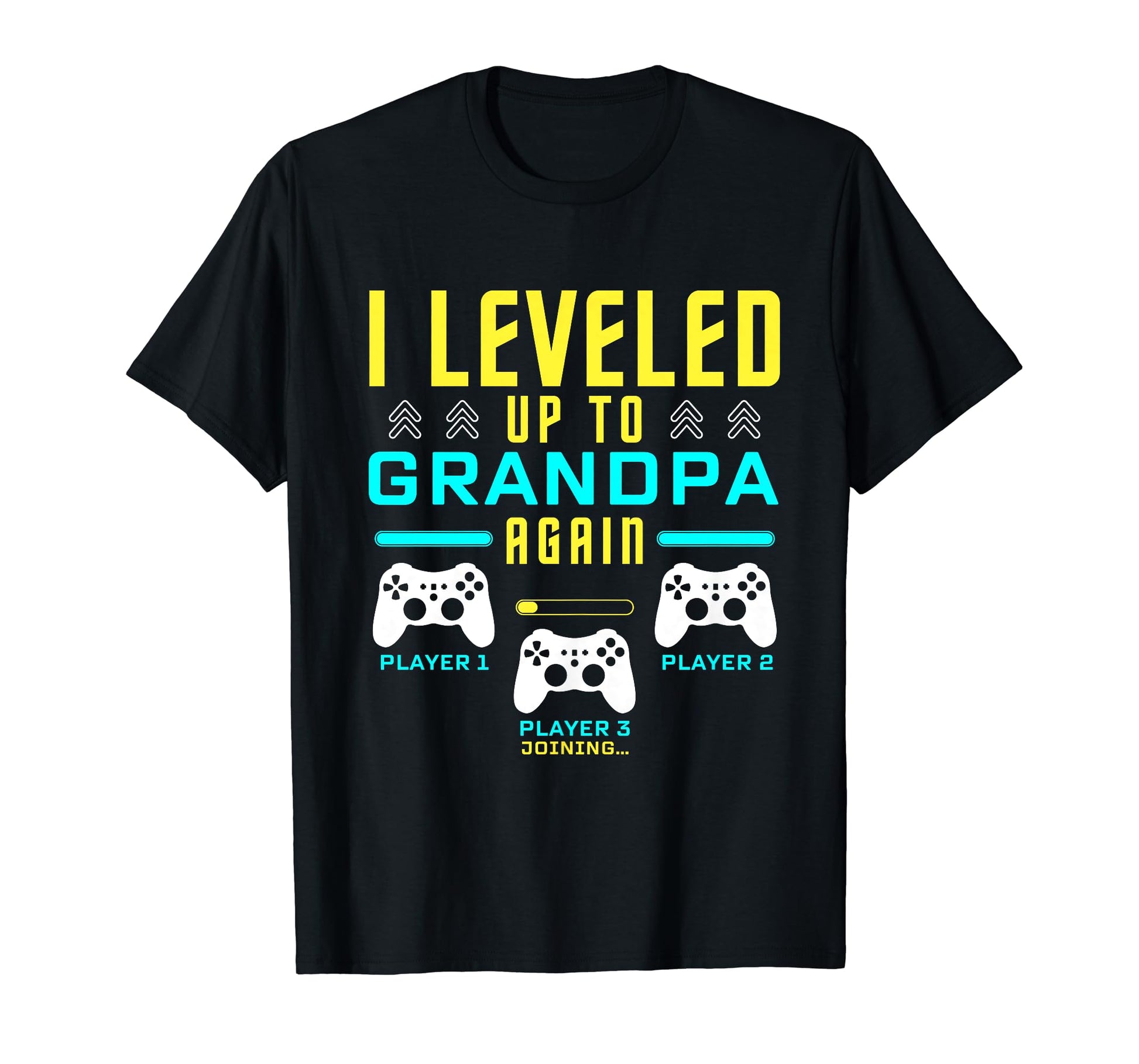 Leveled Up To Grandpa Again Gaming T-Shirt - Aesthetic Graphic for Adults - T-Shirt, Sweatshirt, Hoodie