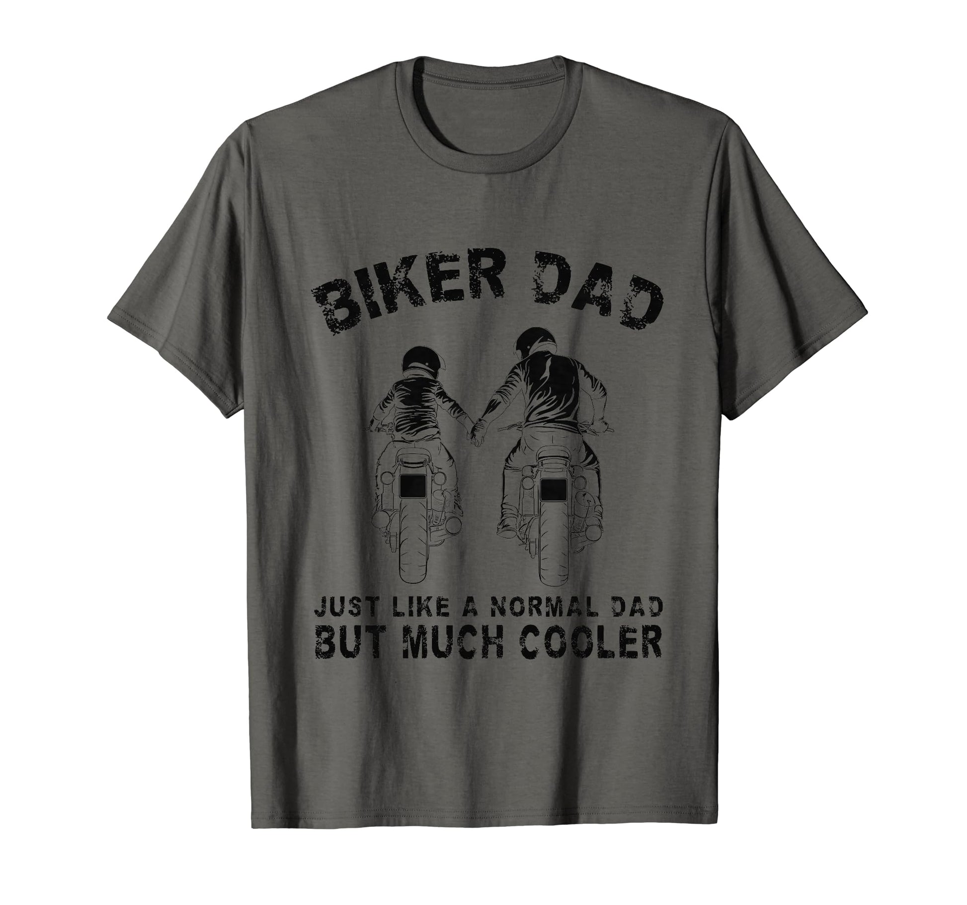 Biker Dad Motorcycle Fathers Day Dad T-Shirt - Custom Art Print Unisex - T-Shirt, Sweatshirt, Hoodie