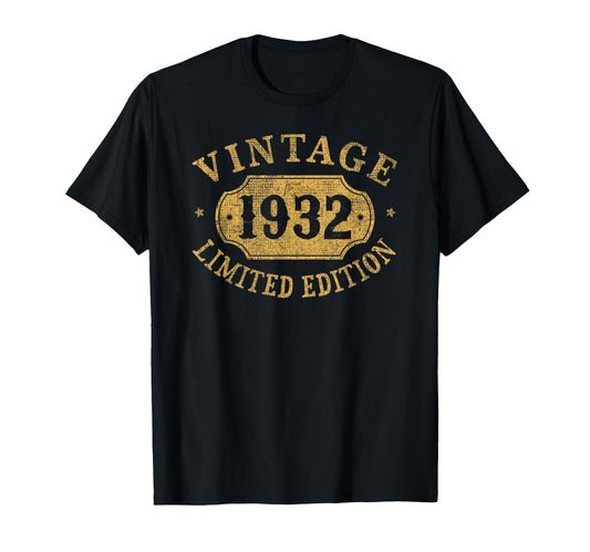 94Th Birthday 94 Year Old Born Year 1932 T-Shirt - Graphic Print for Adults - T-Shirt, Sweatshirt, Hoodie