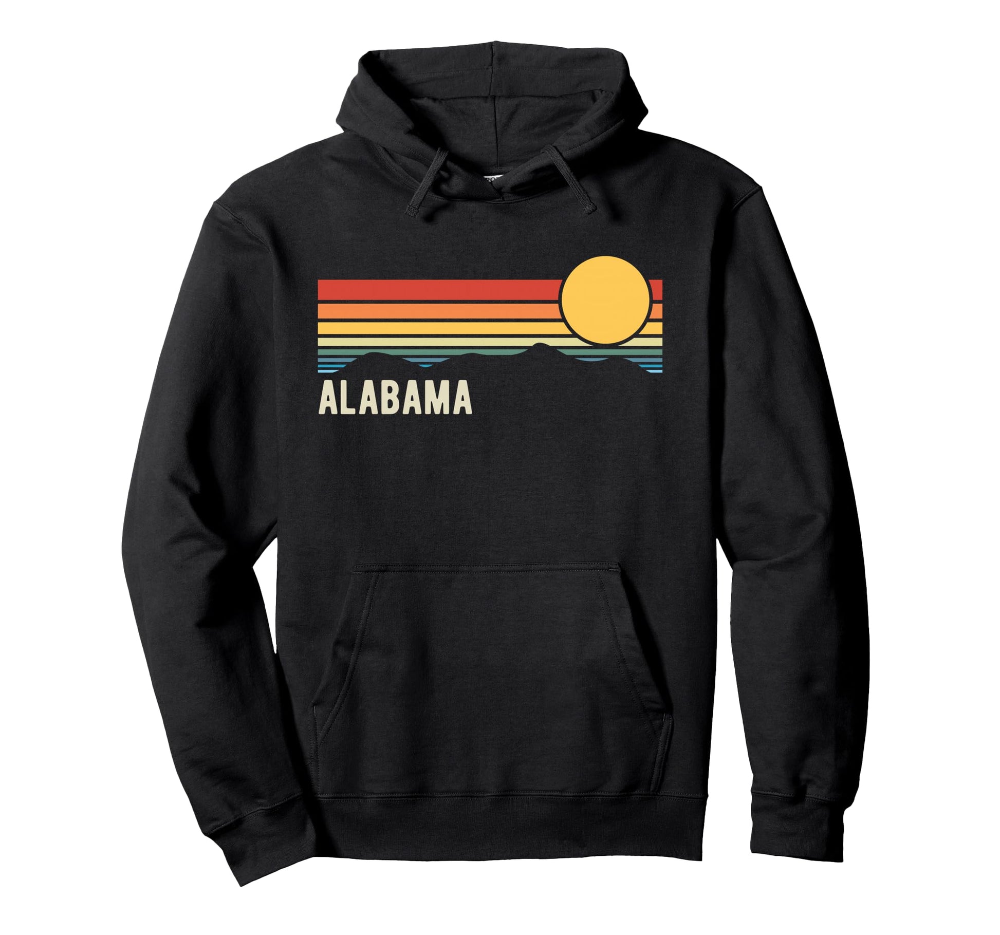 Alabama Usa Sunset Hoodie - Unique Graphic Unisex - T-Shirt, Sweatshirt, Hoodie