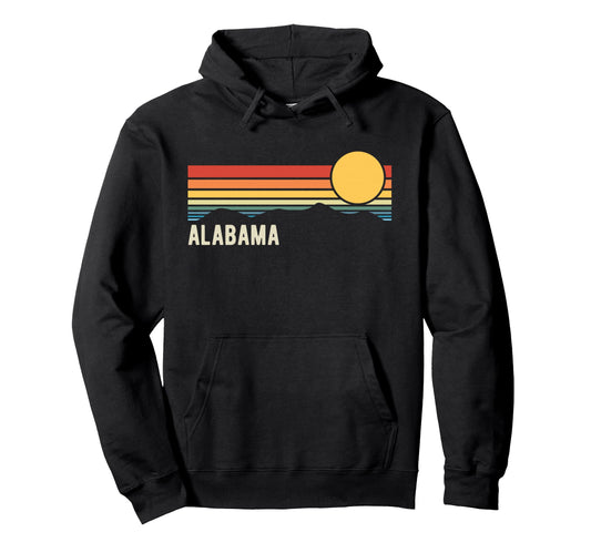 Alabama Usa Sunset Hoodie - Unique Graphic Unisex - T-Shirt, Sweatshirt, Hoodie
