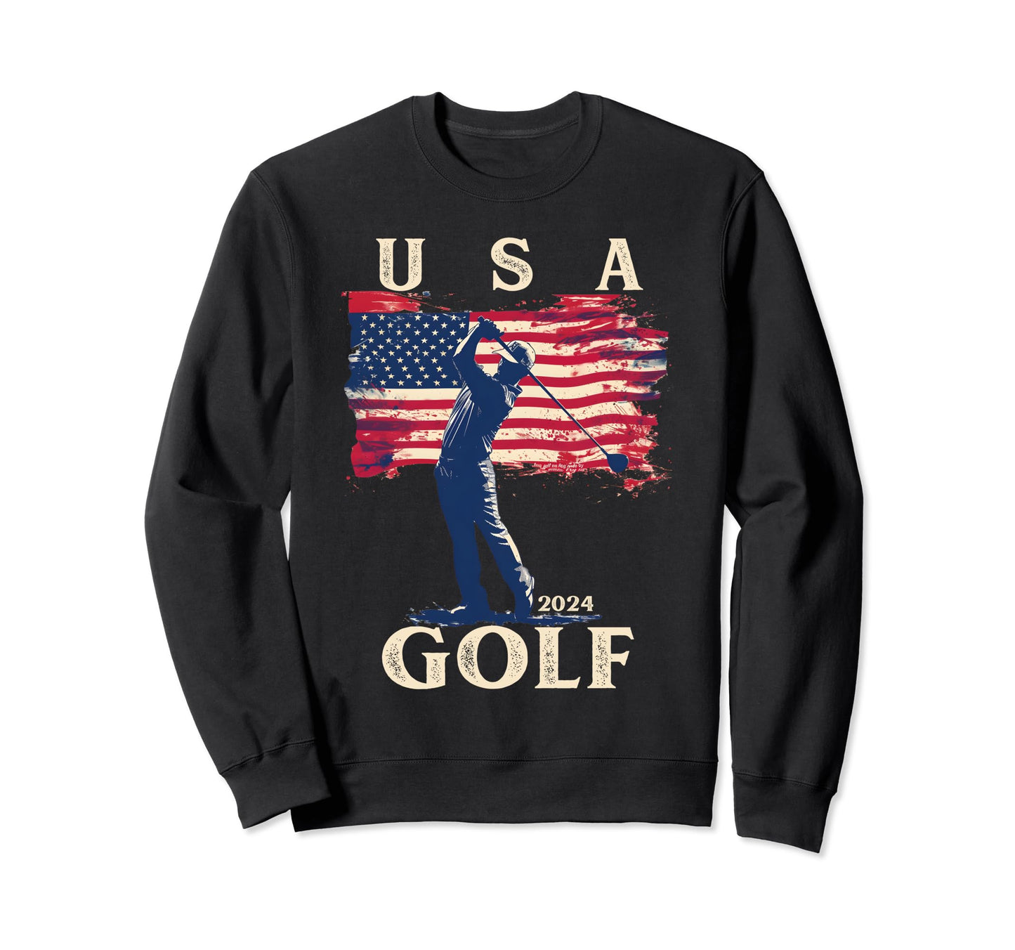 Usa Flag 2024 Fathers Day American Sweatshirt - Unique Graphic for Adults - T-Shirt, Sweatshirt, Hoodie