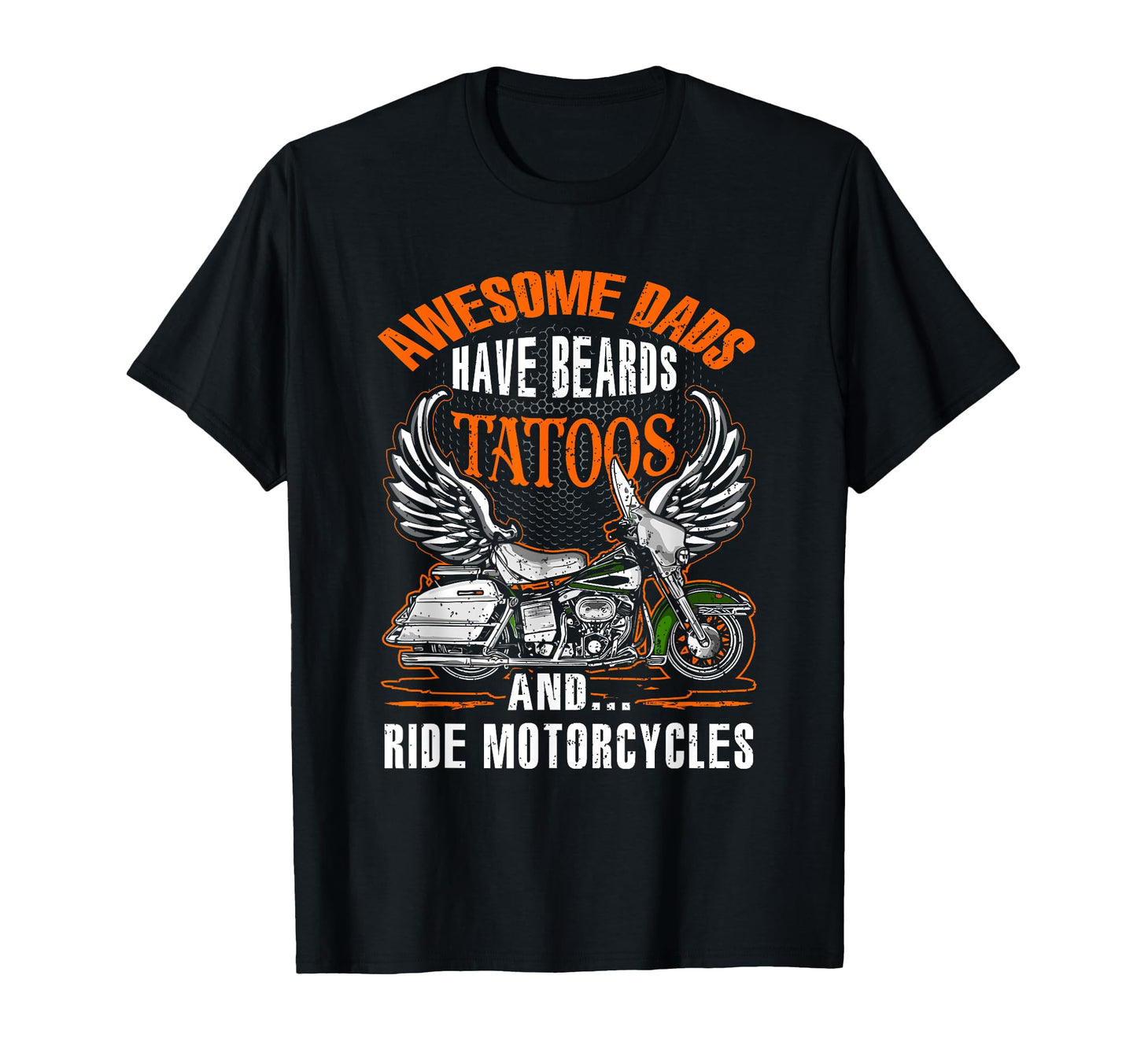 Awesome Tattooed Dad Motorcycle T-Shirt - Aesthetic Graphic Men Women - T-Shirt, Sweatshirt, Hoodie