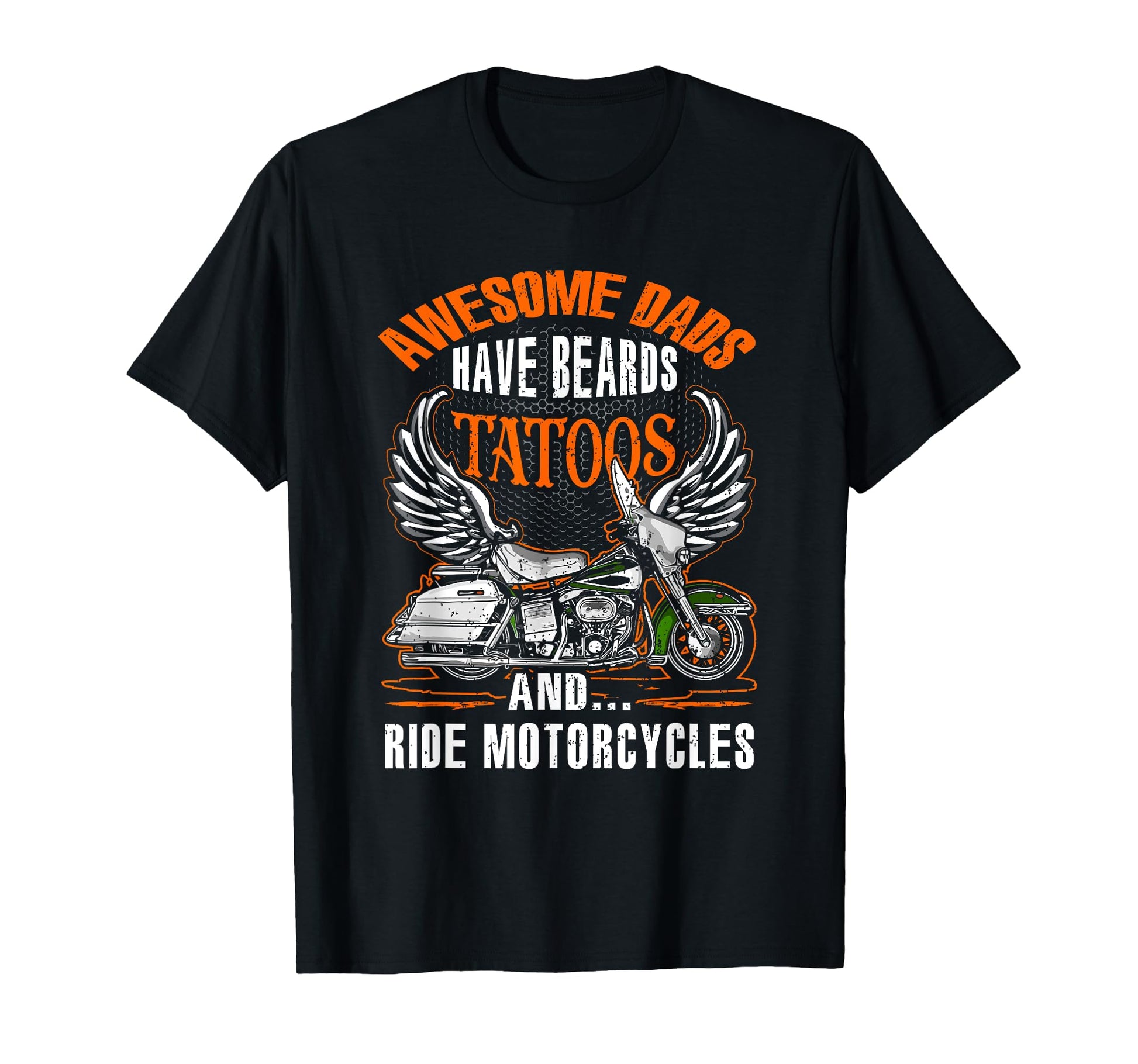 Awesome Tattooed Dad Motorcycle T-Shirt - Aesthetic Graphic Men Women - T-Shirt, Sweatshirt, Hoodie