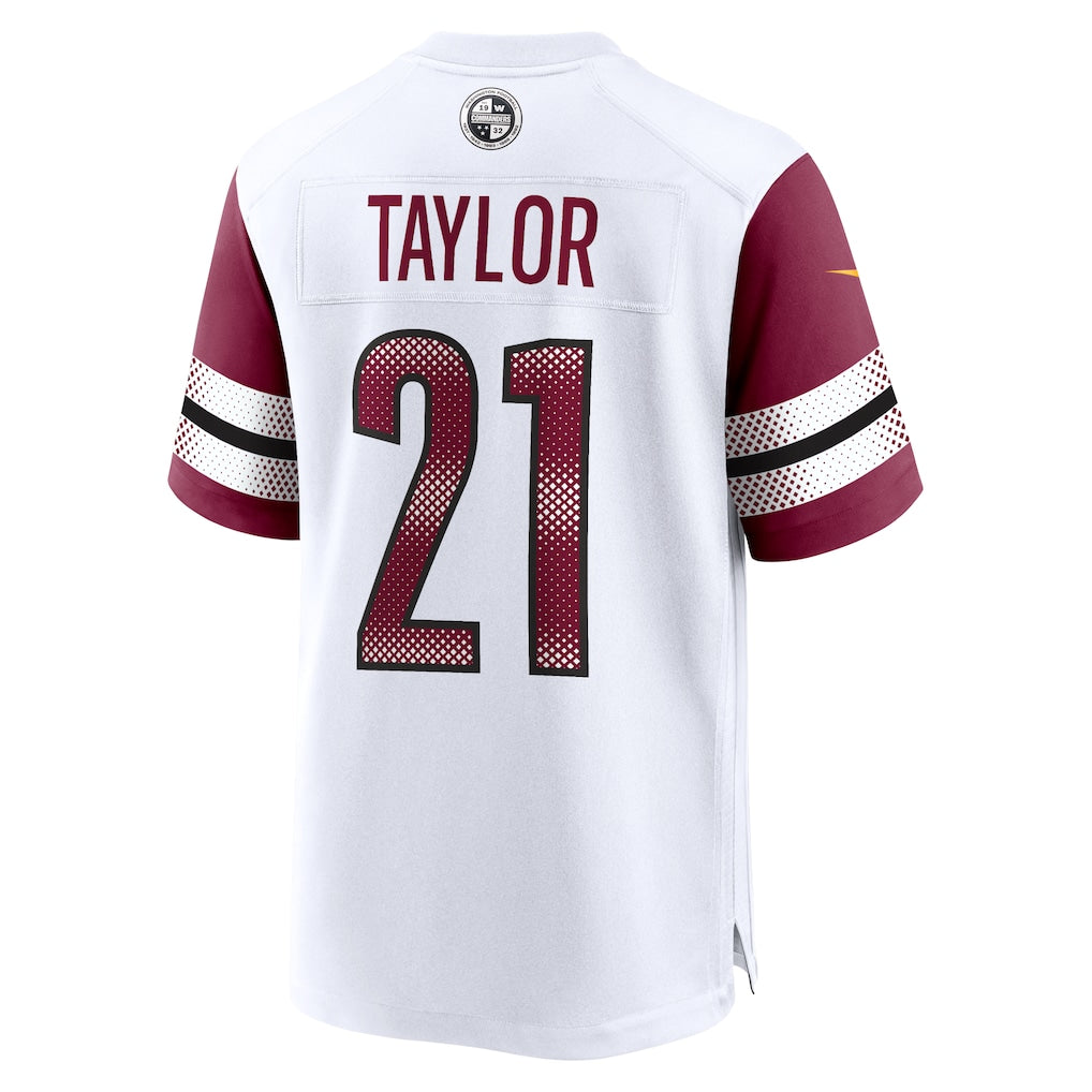 W.Commanders#21 Sean TaylorWhite Retired Player Game Jersey football jersey product view 1
