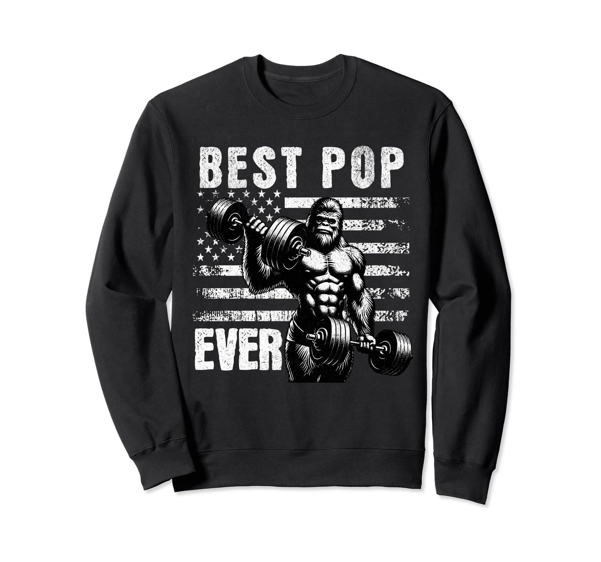 Best Pop Ever Fathers Day Bigfoot Sweatshirt - Graphic Print for Adults - T-Shirt, Sweatshirt, Hoodie