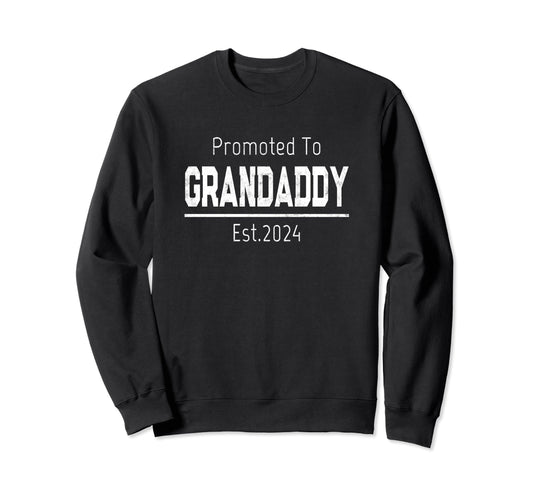 1St Time Grandpa Promoted To Sweatshirt - Unique Graphic Men Women - T-Shirt, Sweatshirt, Hoodie