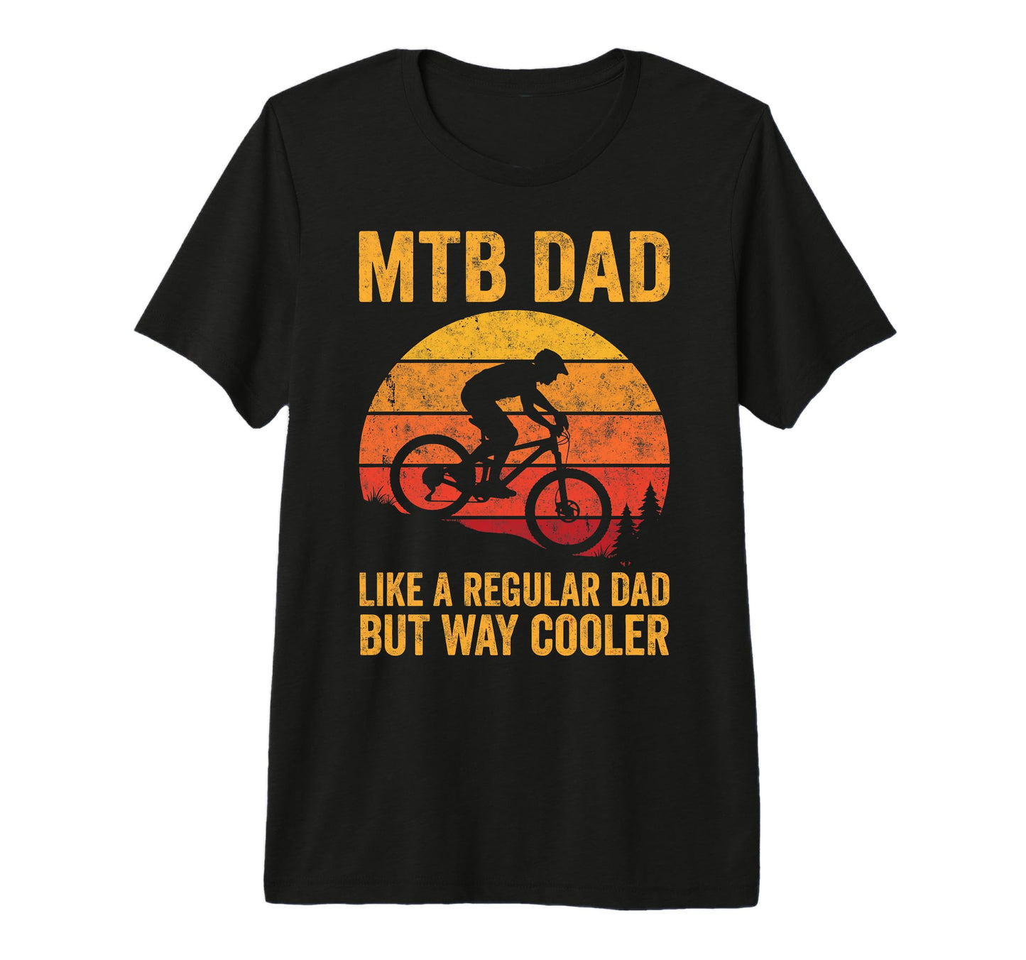 Mtb Mountain Bike Dad Like Regular T-Shirt - Minimalist Print Men Women - T-Shirt, Sweatshirt, Hoodie